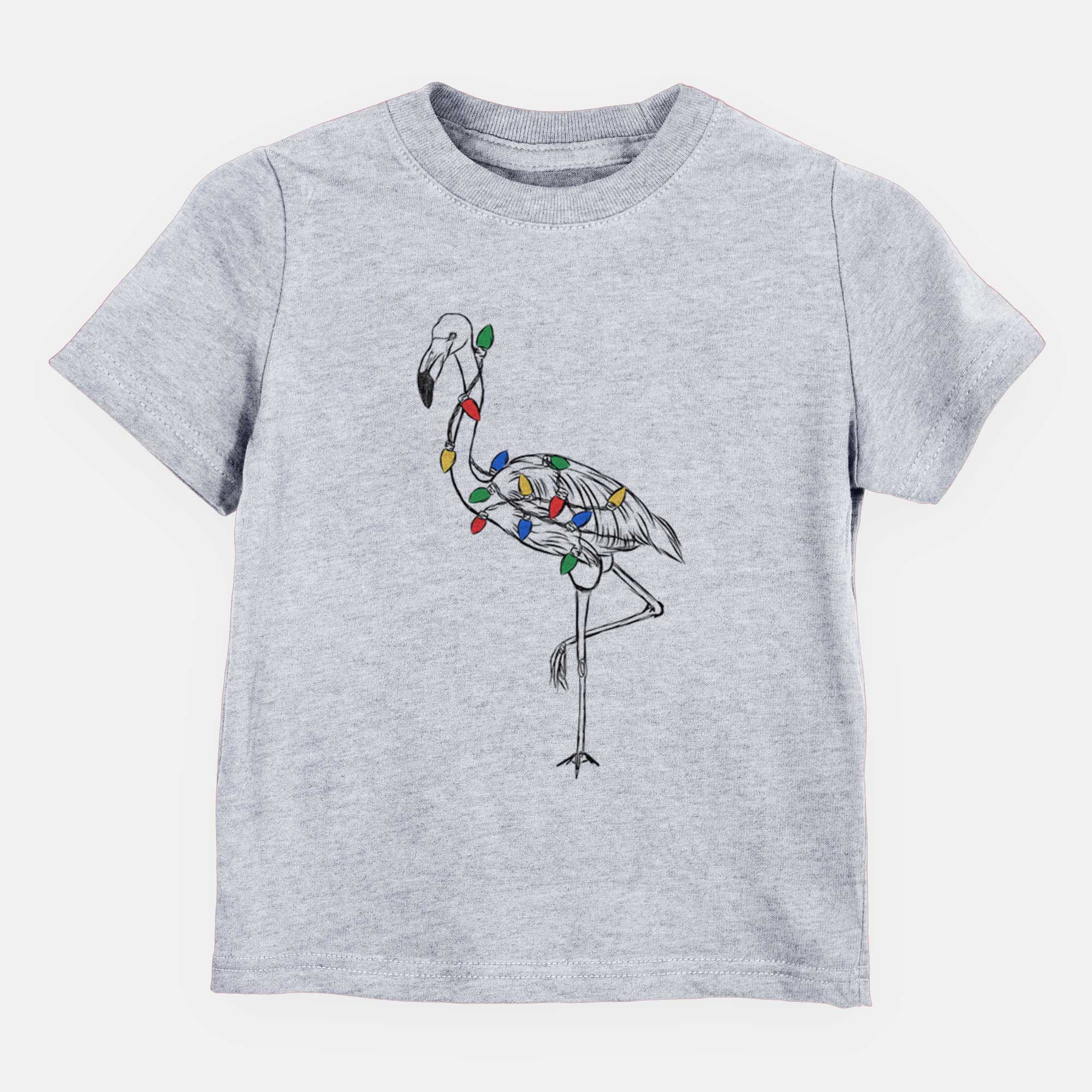 Christmas Lights Mango the Flamingo - Kids/Youth/Toddler Shirt