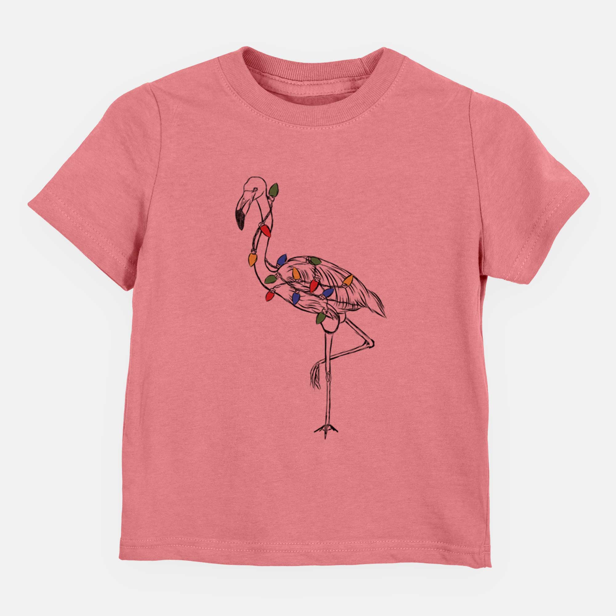 Christmas Lights Mango the Flamingo - Kids/Youth/Toddler Shirt