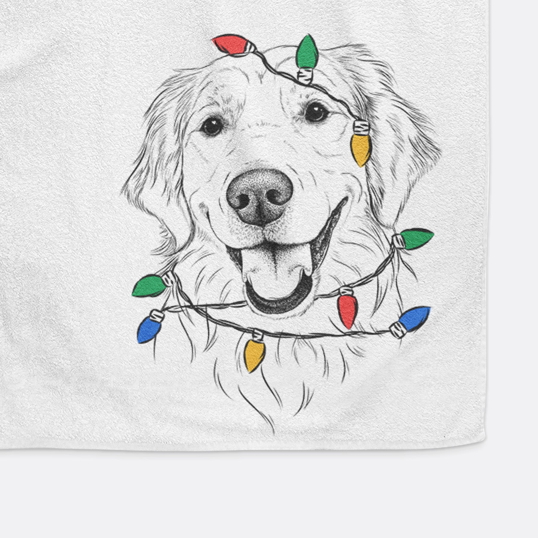 Maple the Golden Retriever Decorative Hand Towel