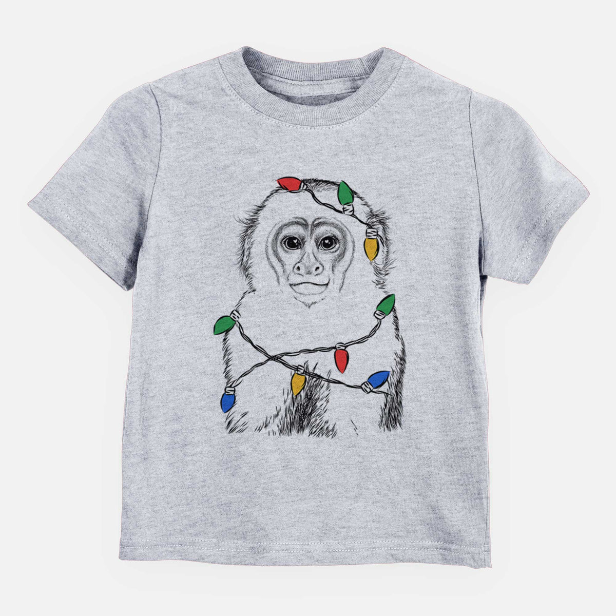 Christmas Lights Marcel the Capuchin Monkey - Kids/Youth/Toddler Shirt