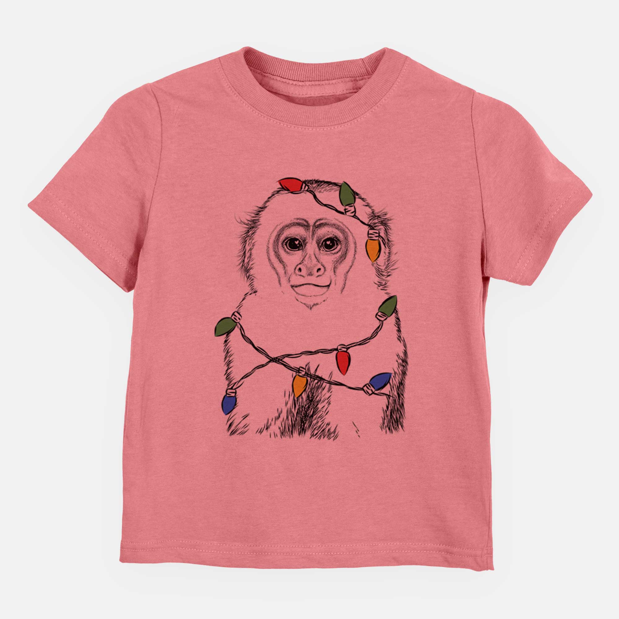 Christmas Lights Marcel the Capuchin Monkey - Kids/Youth/Toddler Shirt