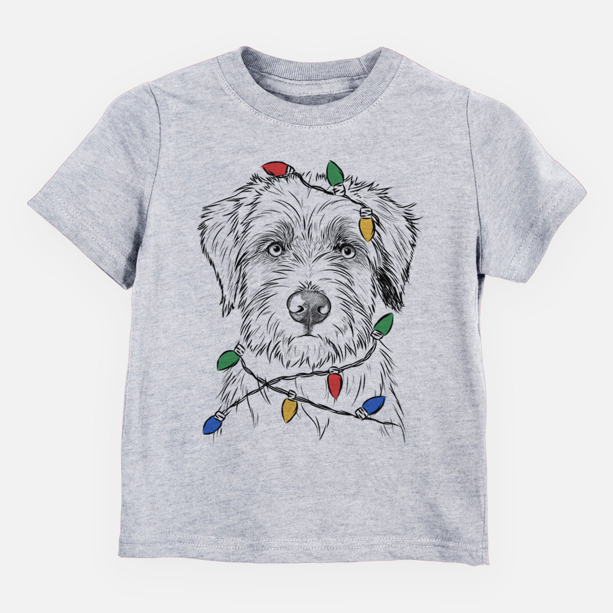 Christmas Lights Marek the Bernedoodle - Kids/Youth/Toddler Shirt