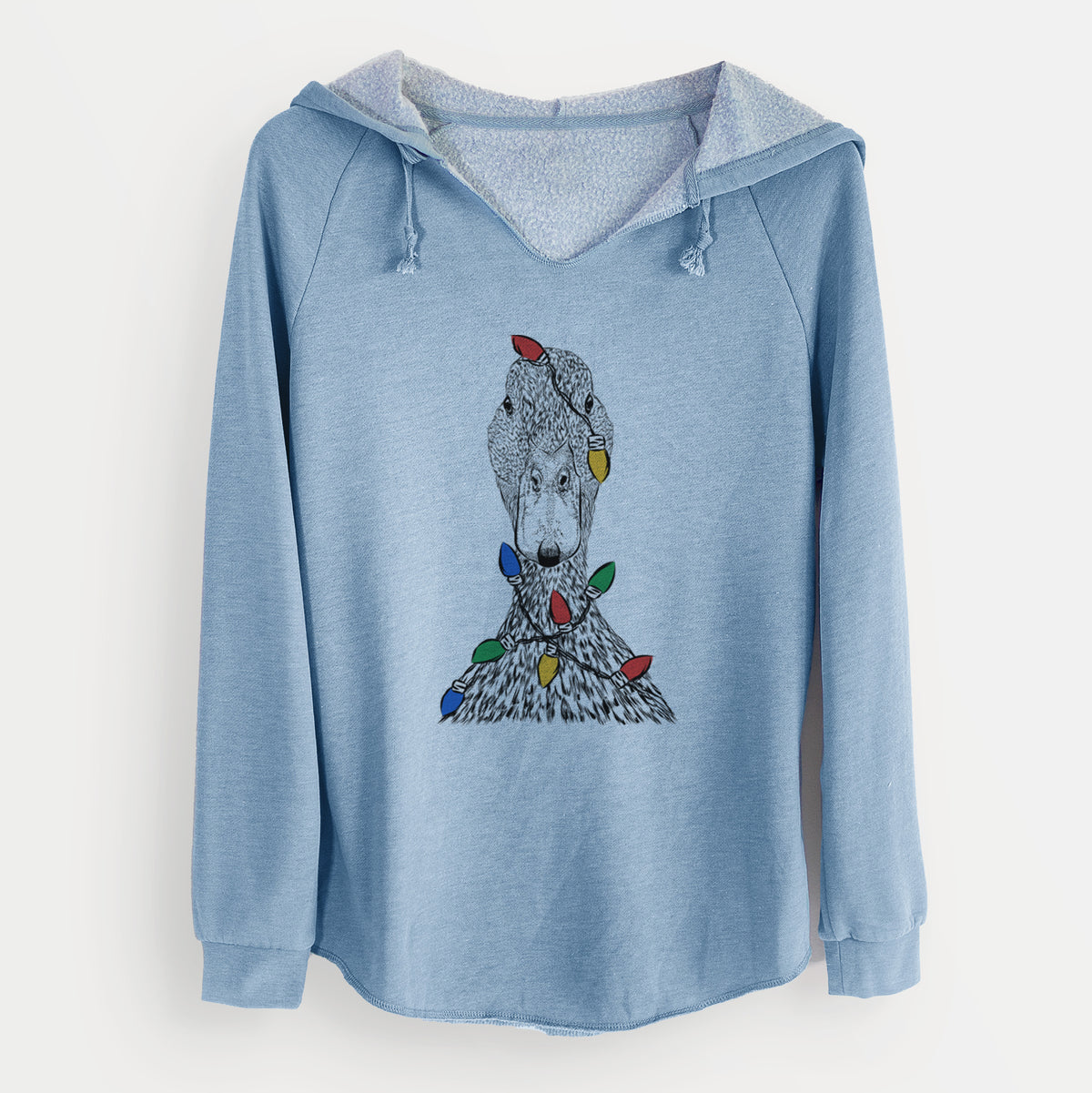 Christmas Lights Marge the Mallard Duck - Cali Wave Hooded Sweatshirt