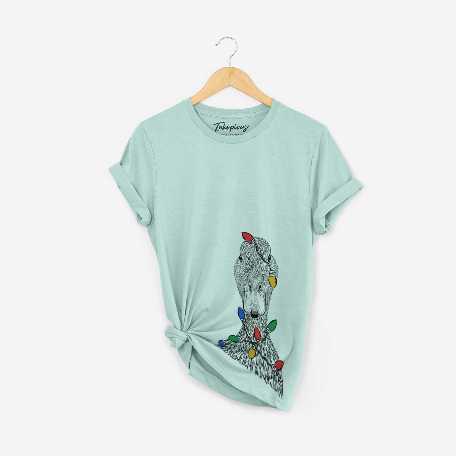 Christmas Lights Marge the Mallard Duck - Unisex Crewneck