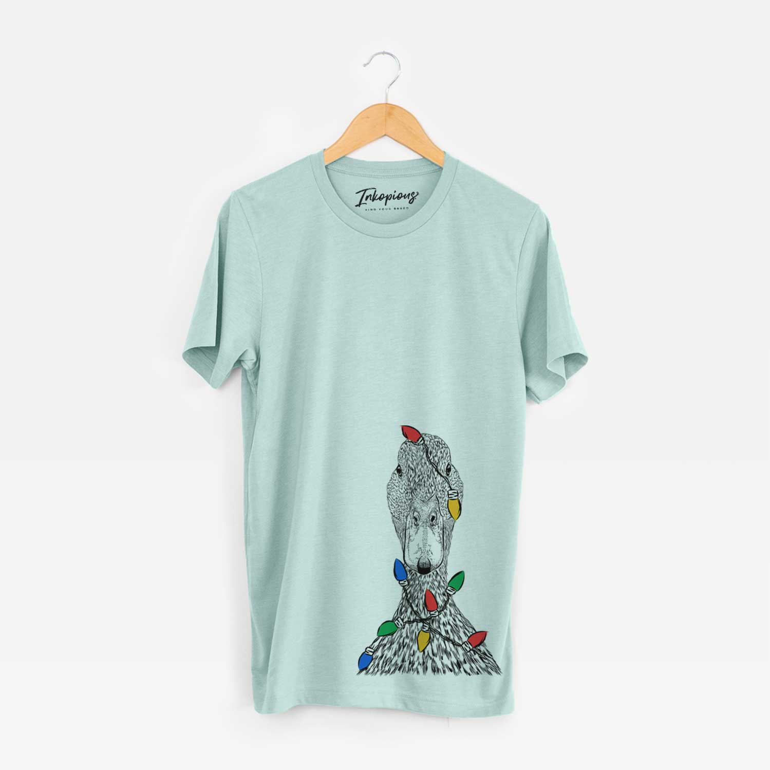 Christmas Lights Marge the Mallard Duck - Unisex Crewneck