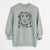 Christmas Lights Marley the Golden Retriever - Unisex Pigment Dyed Crew Sweatshirt