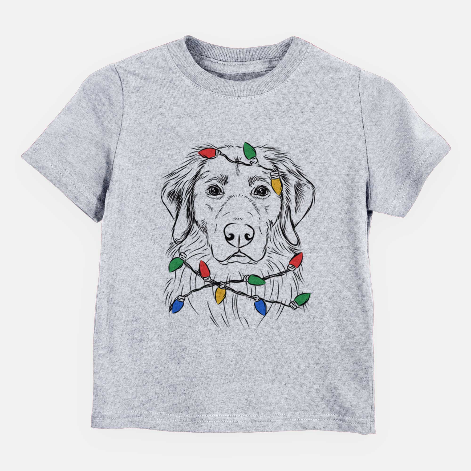 Christmas Lights Marley the Golden Retriever - Kids/Youth/Toddler Shirt