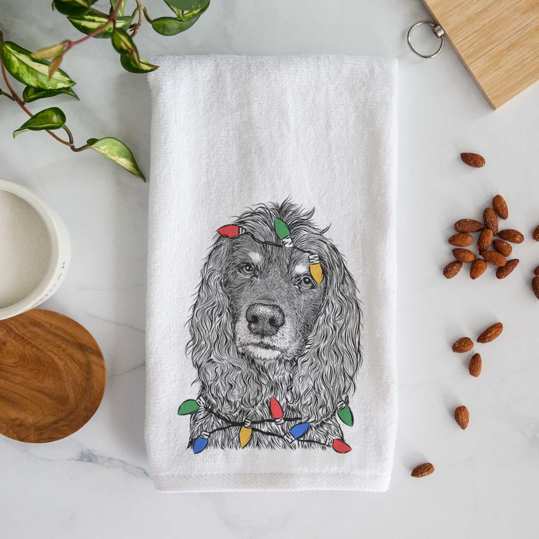 Marley Boy the American Cocker Spaniel Decorative Hand Towel