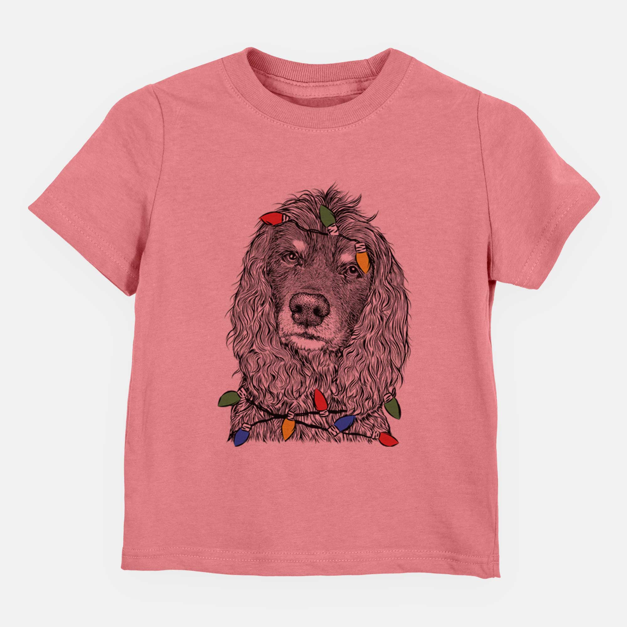 Christmas Lights Marley Boy the American Cocker Spaniel - Kids/Youth/Toddler Shirt