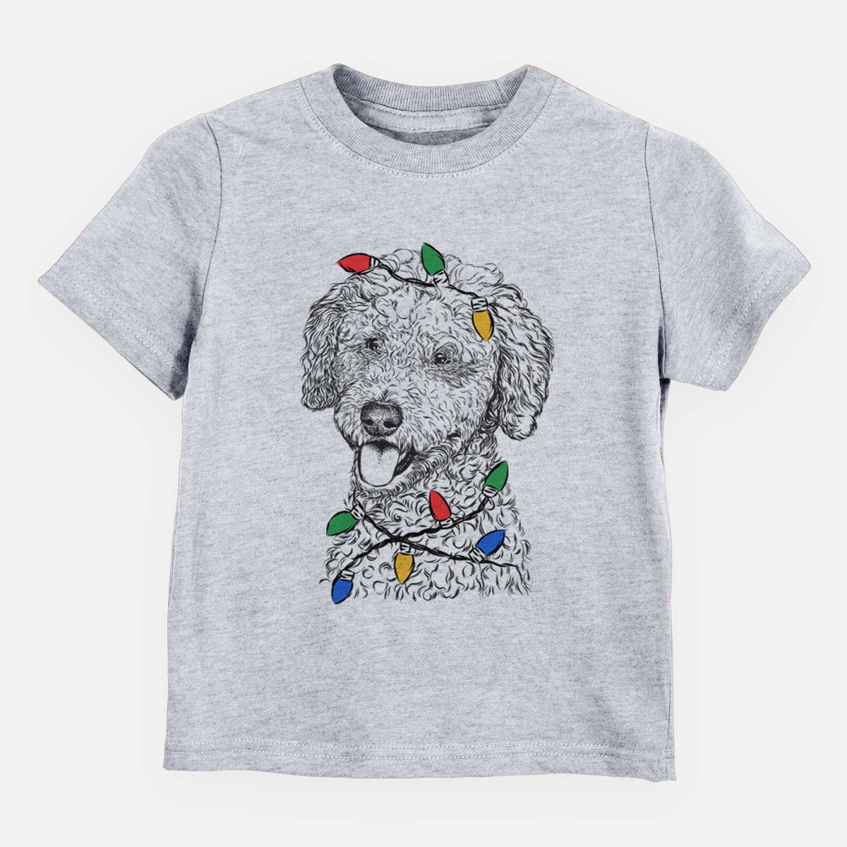 Christmas Lights Marlow the Goldendoodle - Kids/Youth/Toddler Shirt