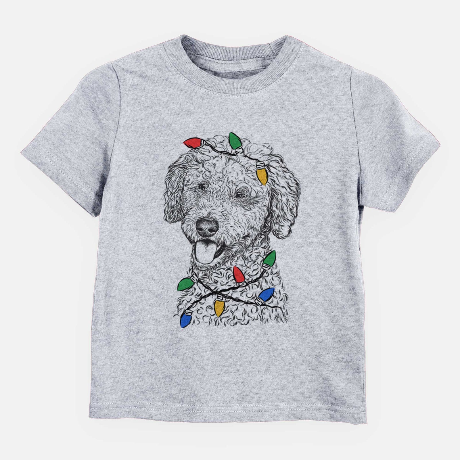Christmas Lights Marlow the Goldendoodle - Kids/Youth/Toddler Shirt