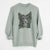 Christmas Lights Marti the Border Collie - Unisex Pigment Dyed Crew Sweatshirt