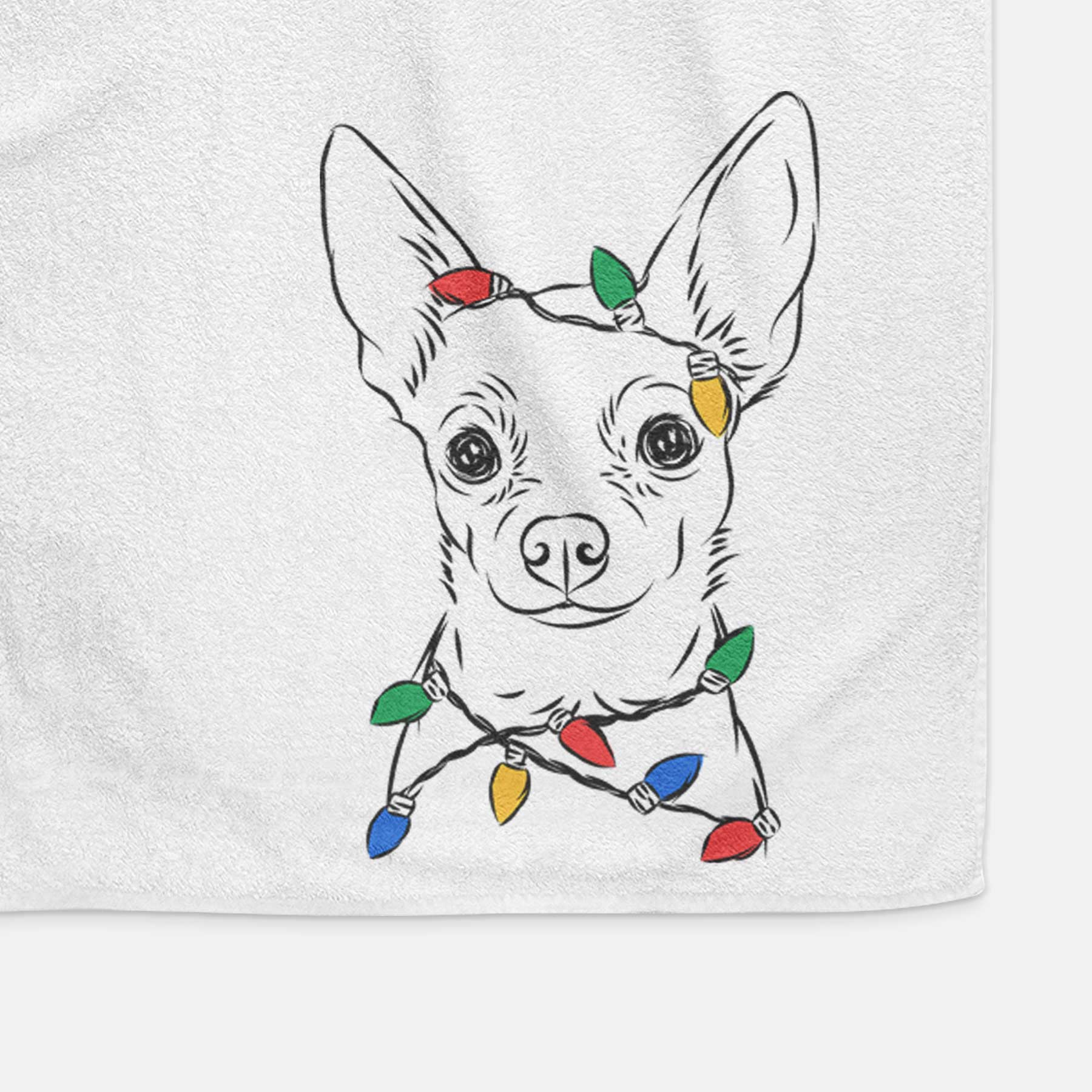 Martini the Chihuahua Decorative Hand Towel