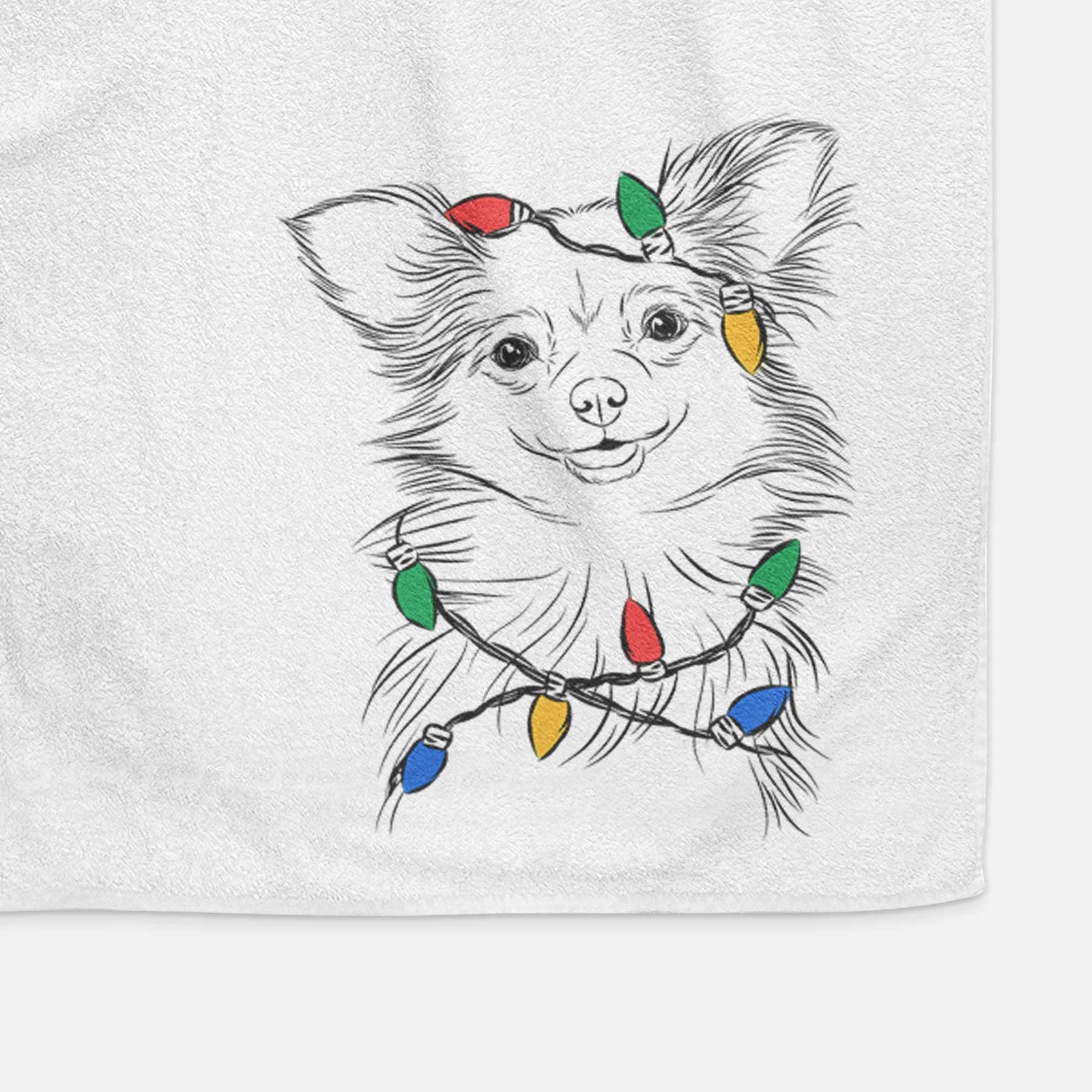 Marzi the Long Haired Chihuahua Decorative Hand Towel