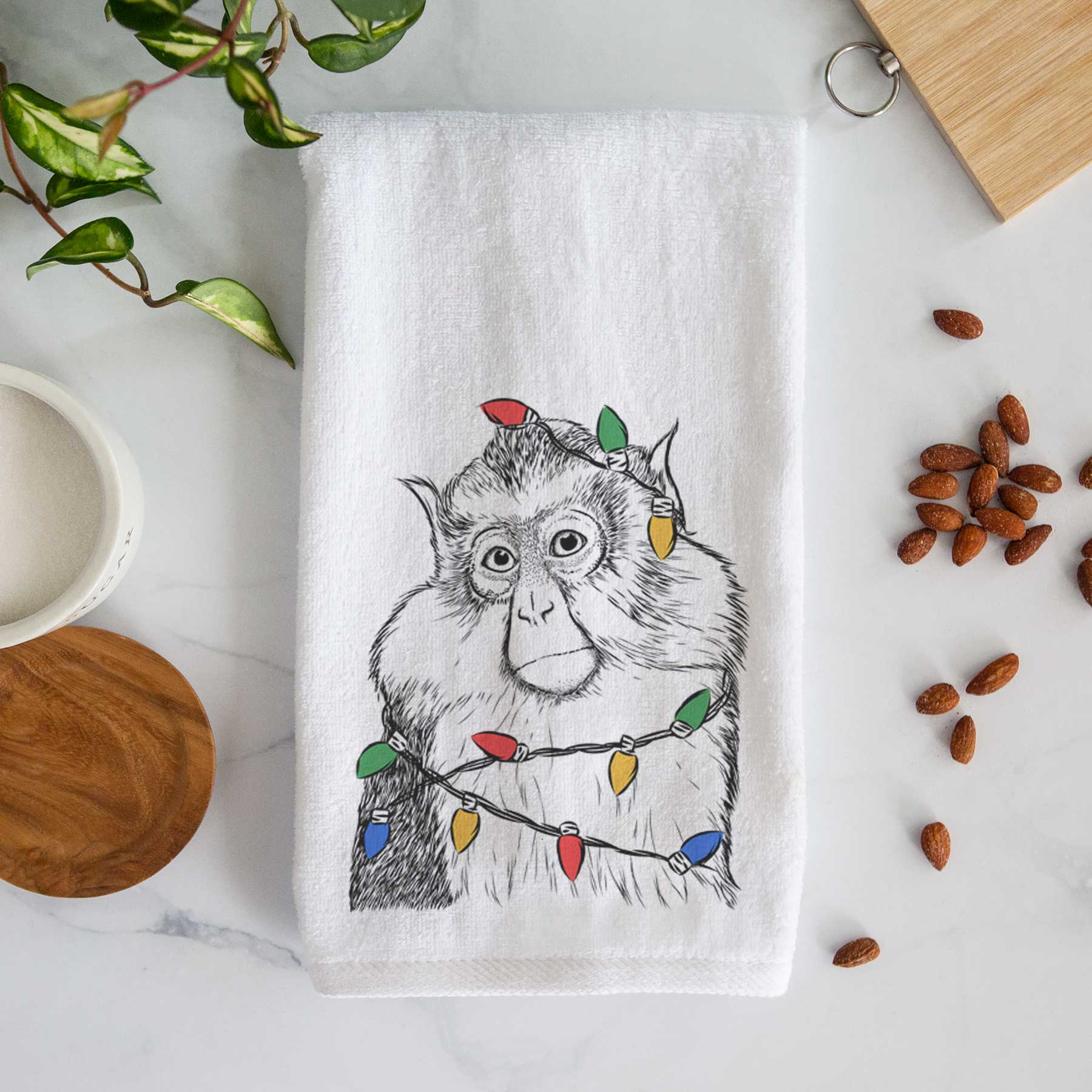 Matata the Mona Monkey Decorative Hand Towel