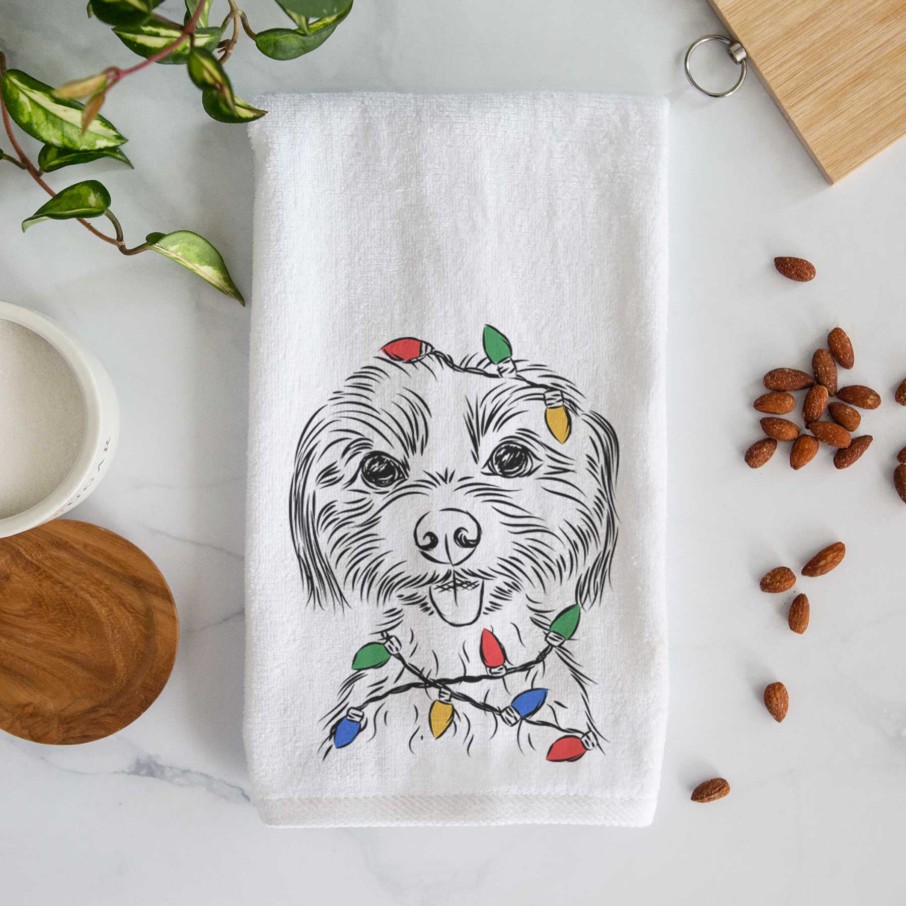 Mater the Yorkshire Terrier Decorative Hand Towel