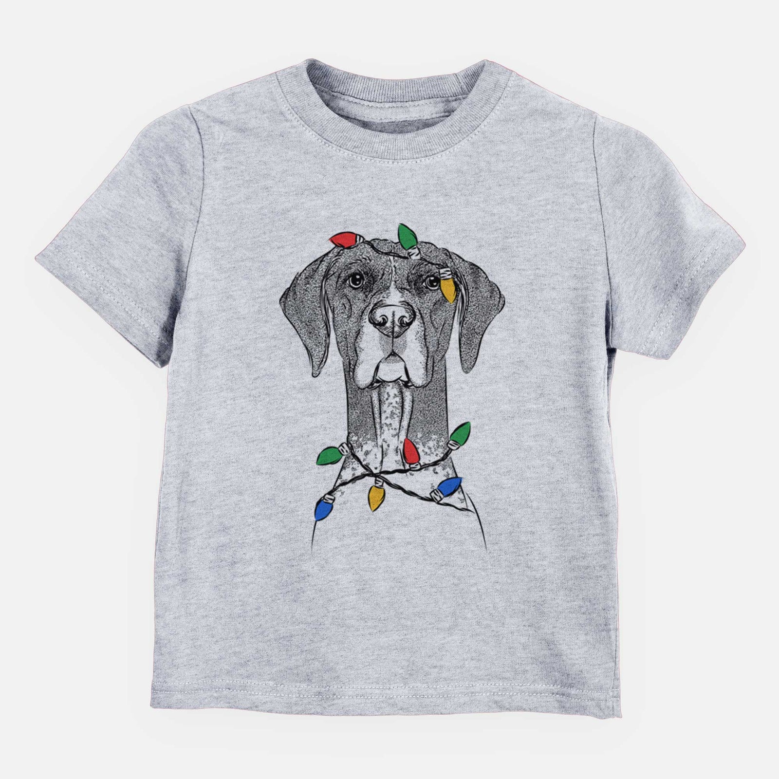 Christmas Lights Mattis the German Shorthaired Pointer - Kids/Youth/Toddler Shirt