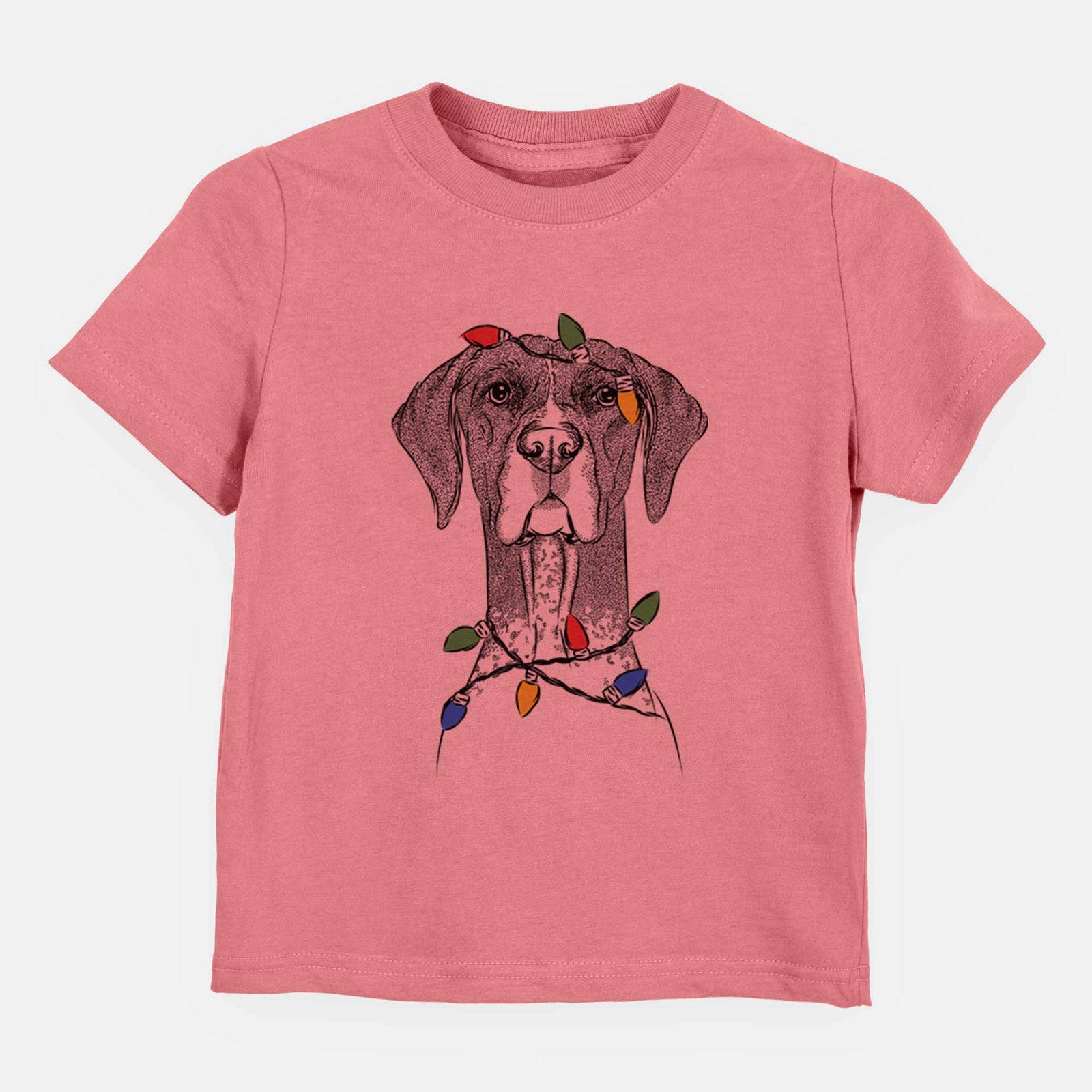 Christmas Lights Mattis the German Shorthaired Pointer - Kids/Youth/Toddler Shirt