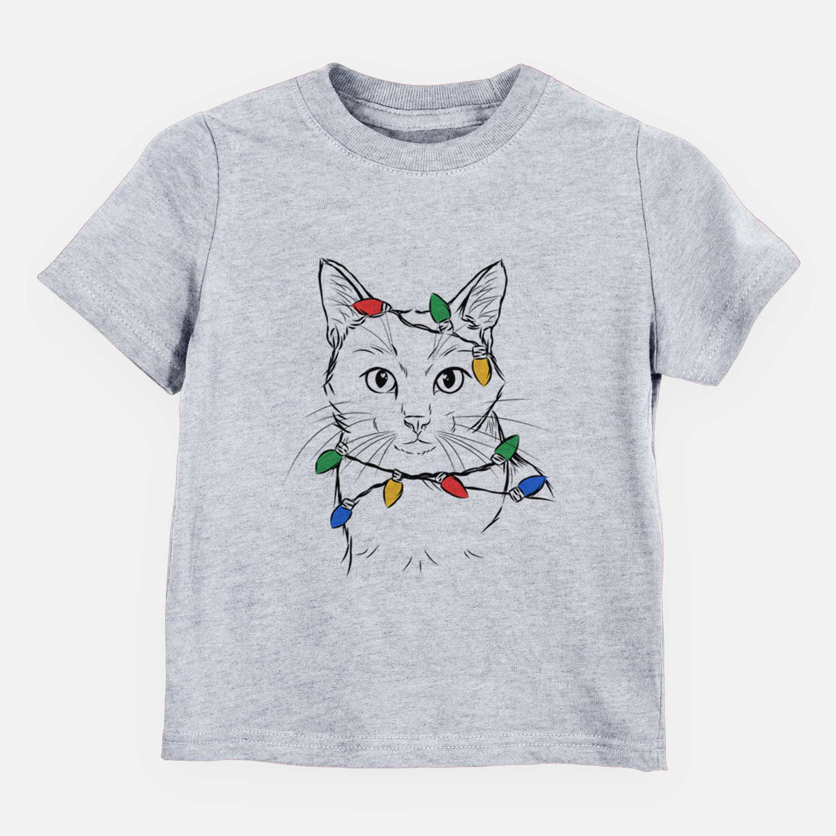 Christmas Lights Maverick the Cat - Kids/Youth/Toddler Shirt