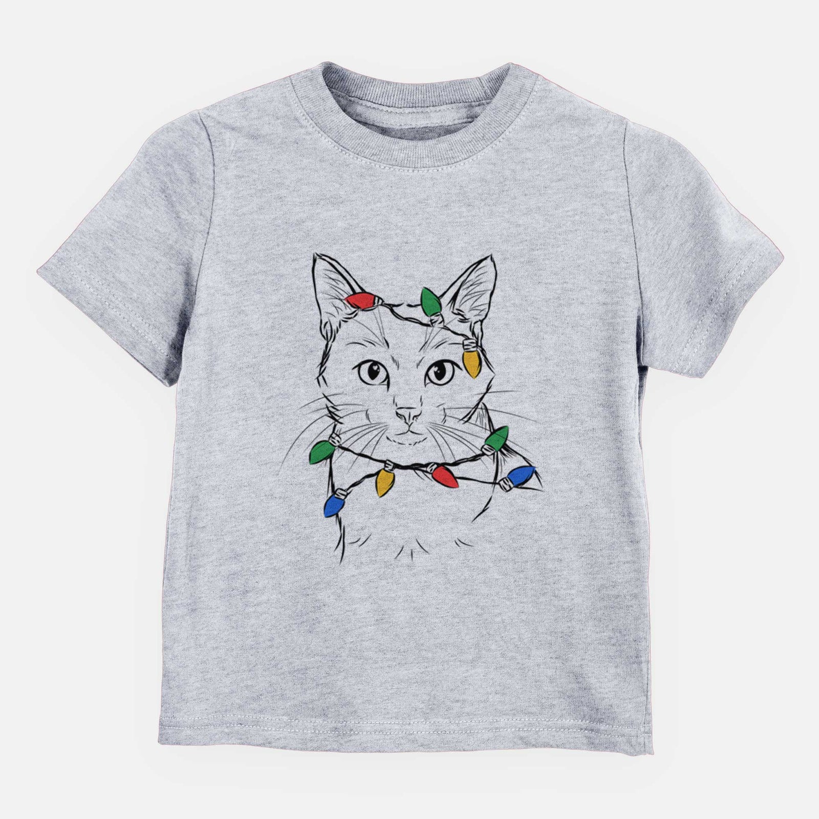 Christmas Lights Maverick the Cat - Kids/Youth/Toddler Shirt