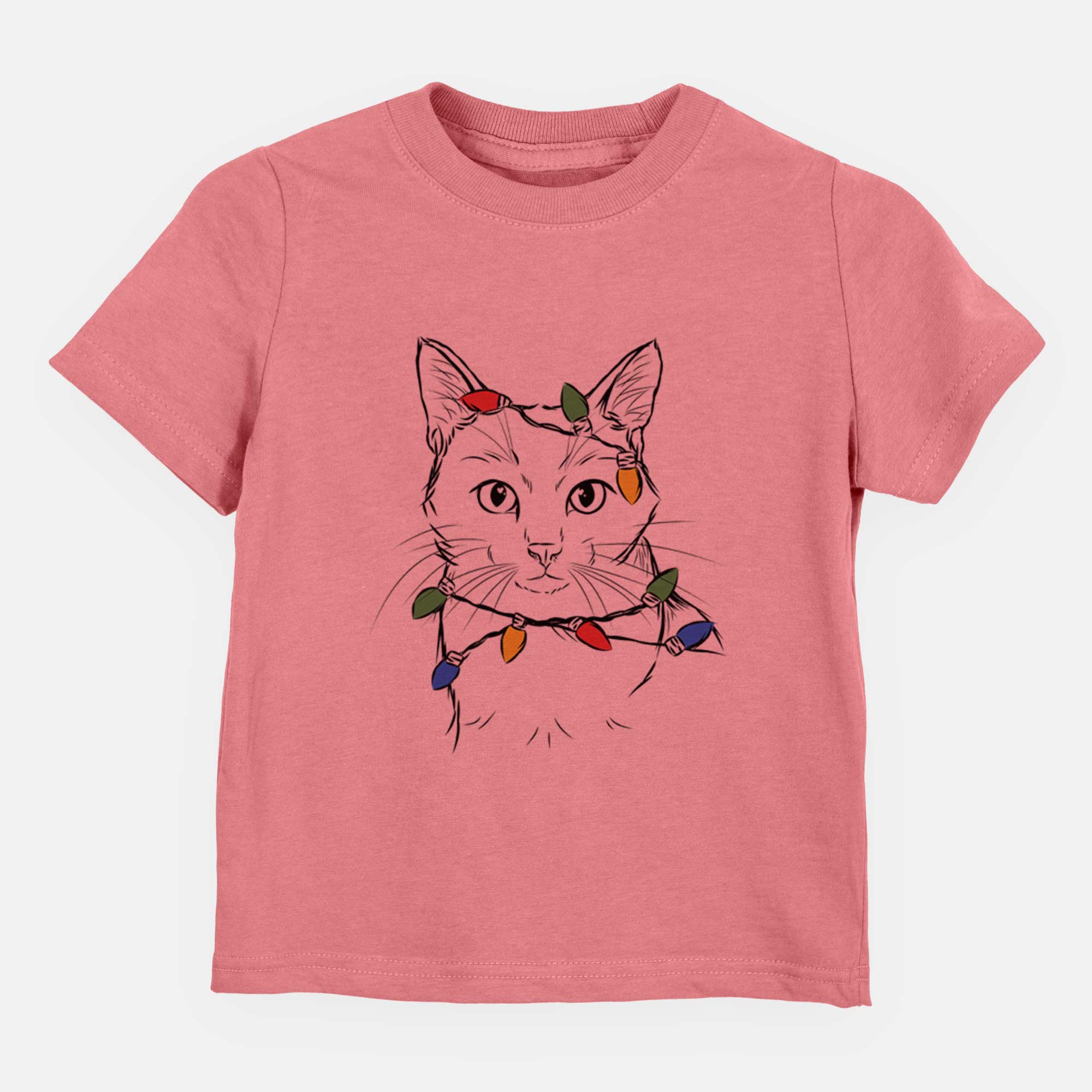 Christmas Lights Maverick the Cat - Kids/Youth/Toddler Shirt