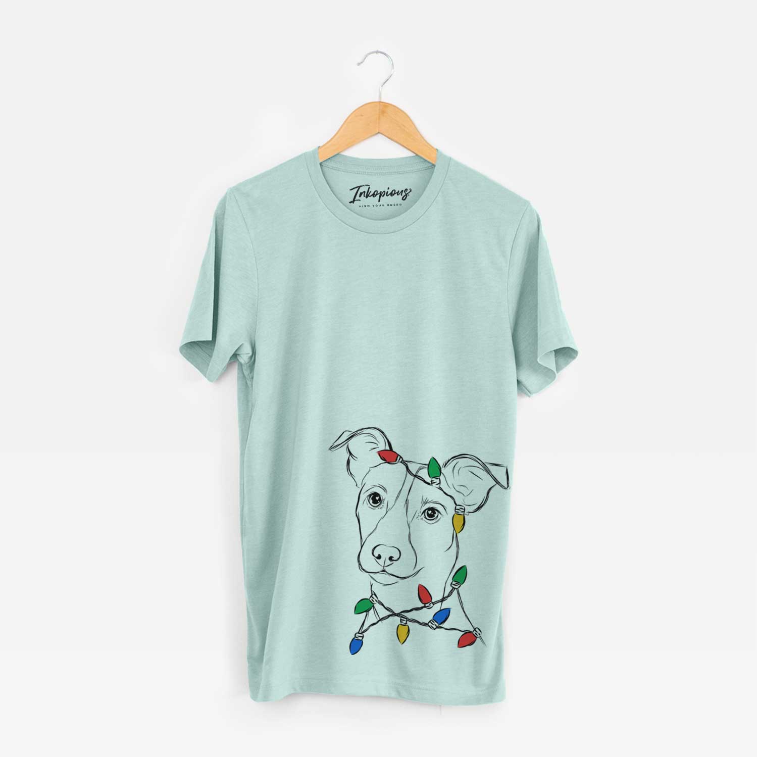 Christmas Lights Max the Jack Russell Terrier - Unisex Crewneck