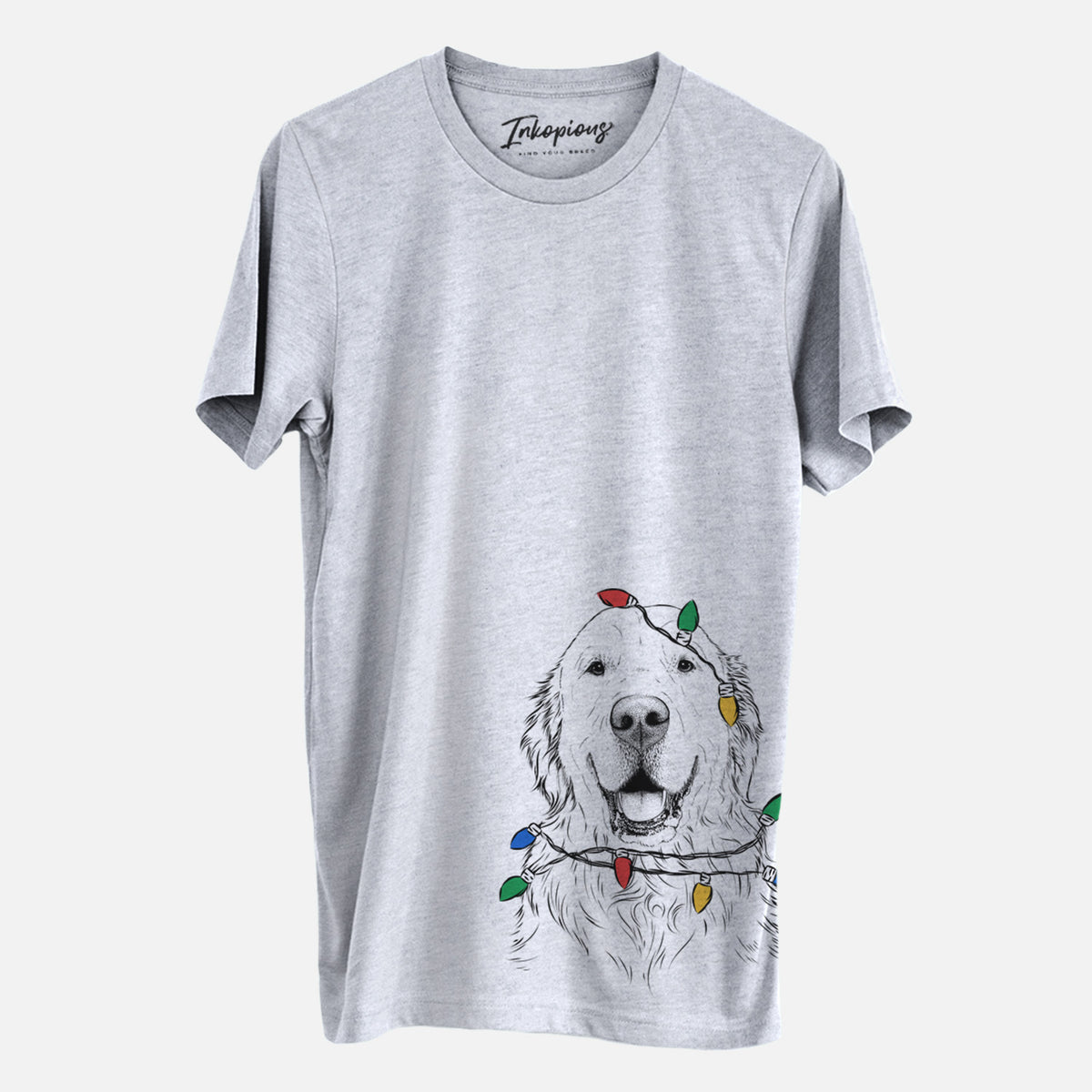 Christmas Lights Maximus the Golden Retriever - Unisex Crewneck