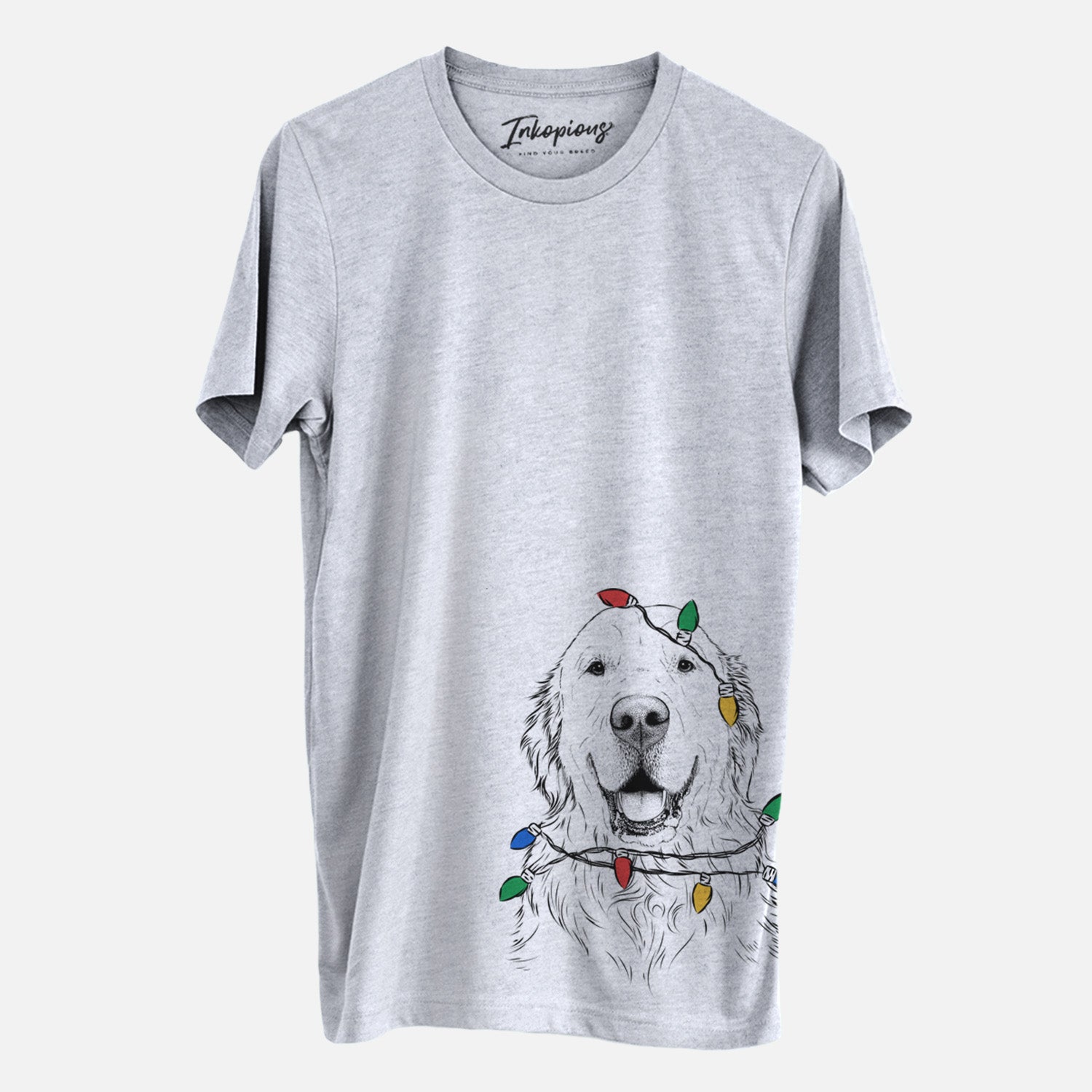 Christmas Lights Maximus the Golden Retriever - Unisex Crewneck