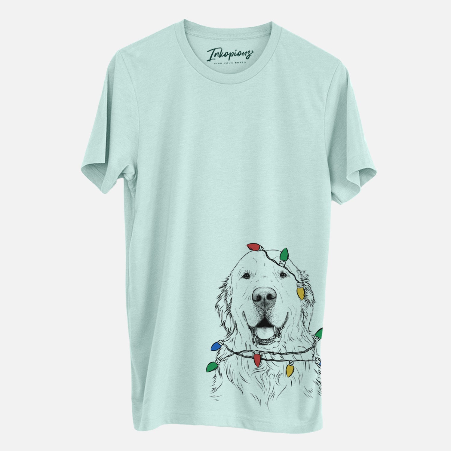 Christmas Lights Maximus the Golden Retriever - Unisex Crewneck