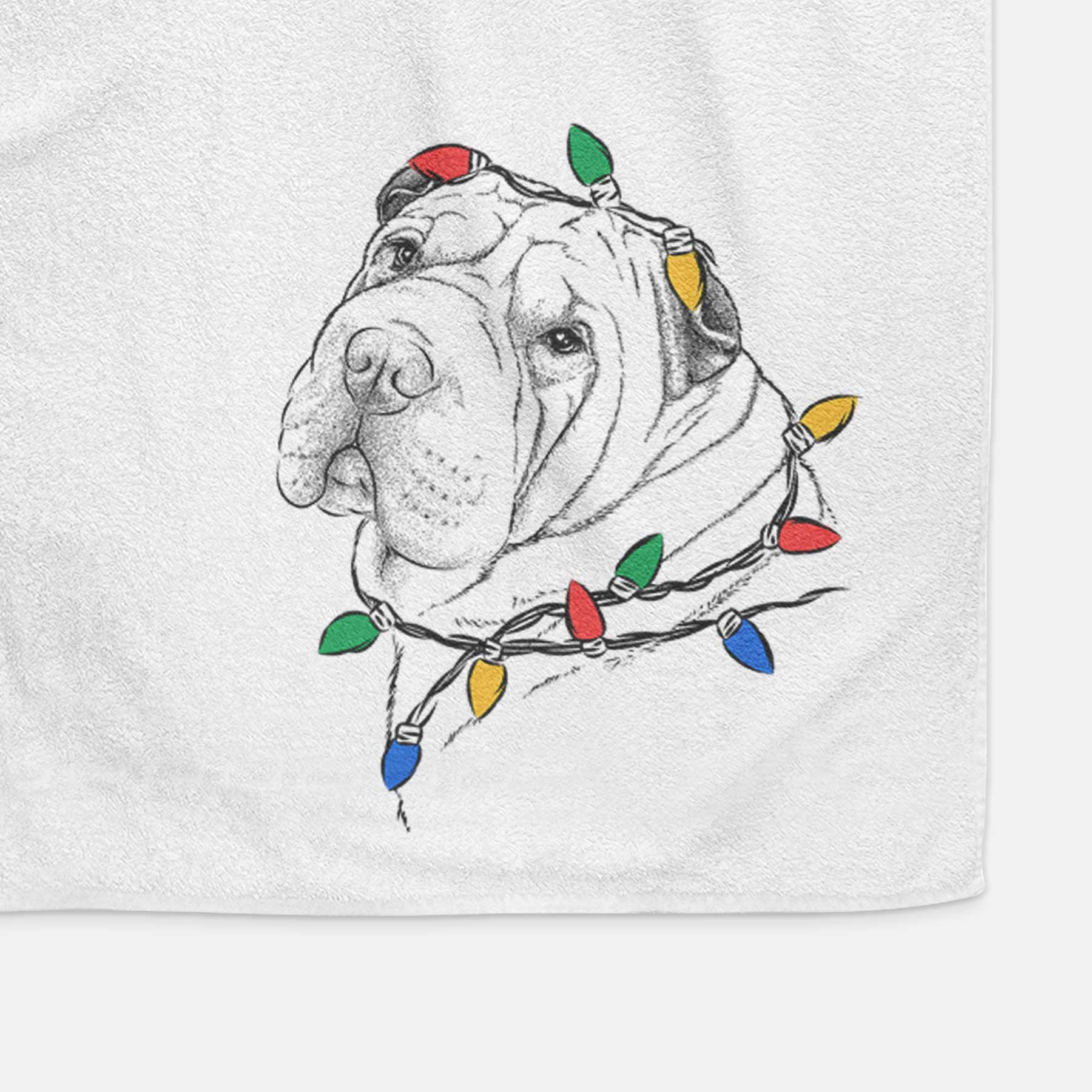 Maximus the Shar Pei Decorative Hand Towel