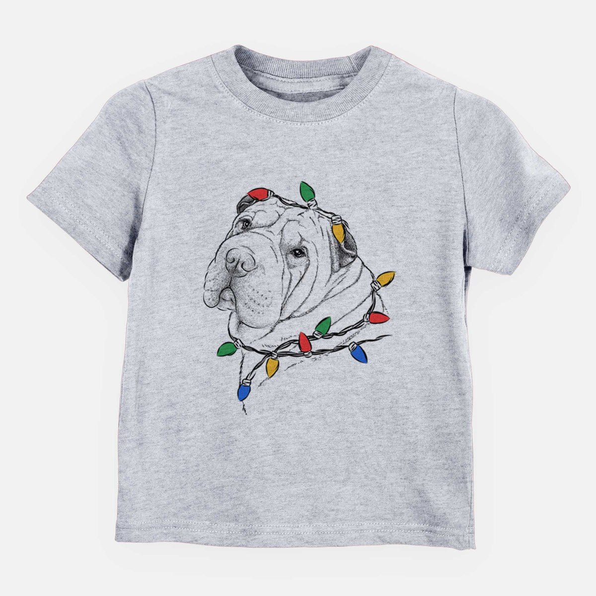 Christmas Lights Maximus the Shar Pei - Kids/Youth/Toddler Shirt