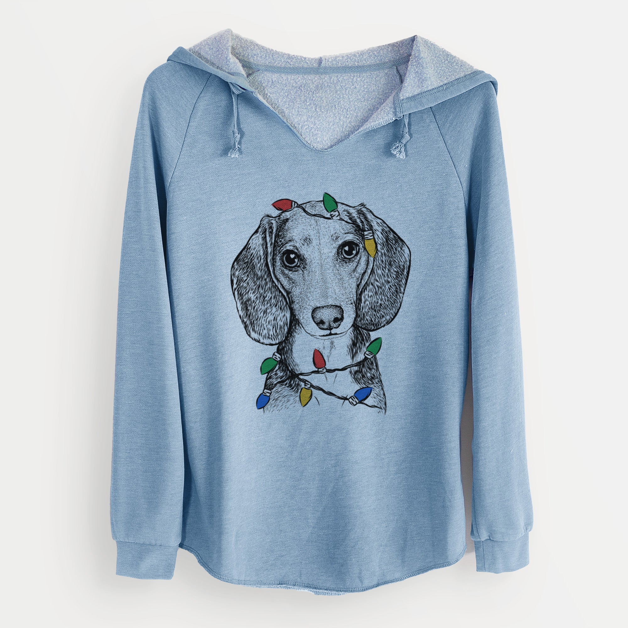 Christmas Lights Mayor Andy the Beagle - Cali Wave Hooded Sweatshirt