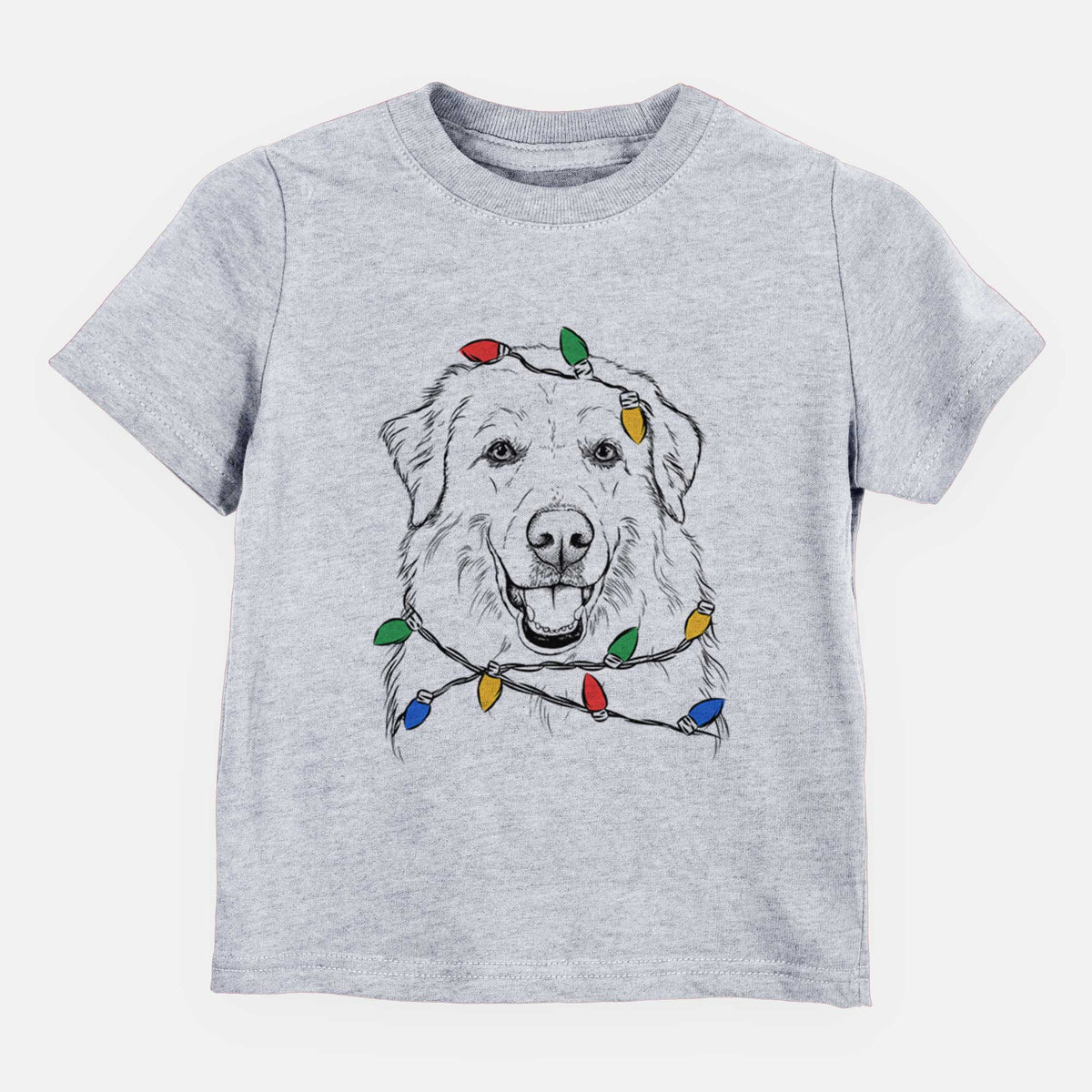 Christmas Lights Meg the Great Pyrenees - Kids/Youth/Toddler Shirt