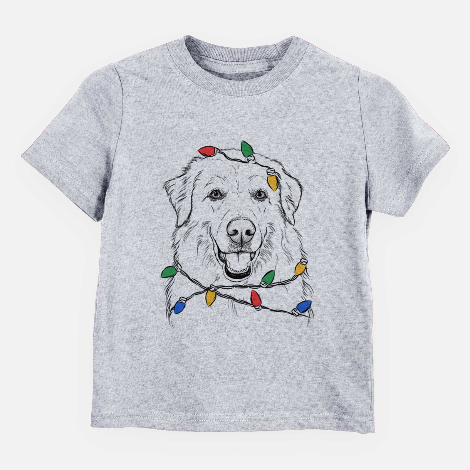 Christmas Lights Meg the Great Pyrenees - Kids/Youth/Toddler Shirt