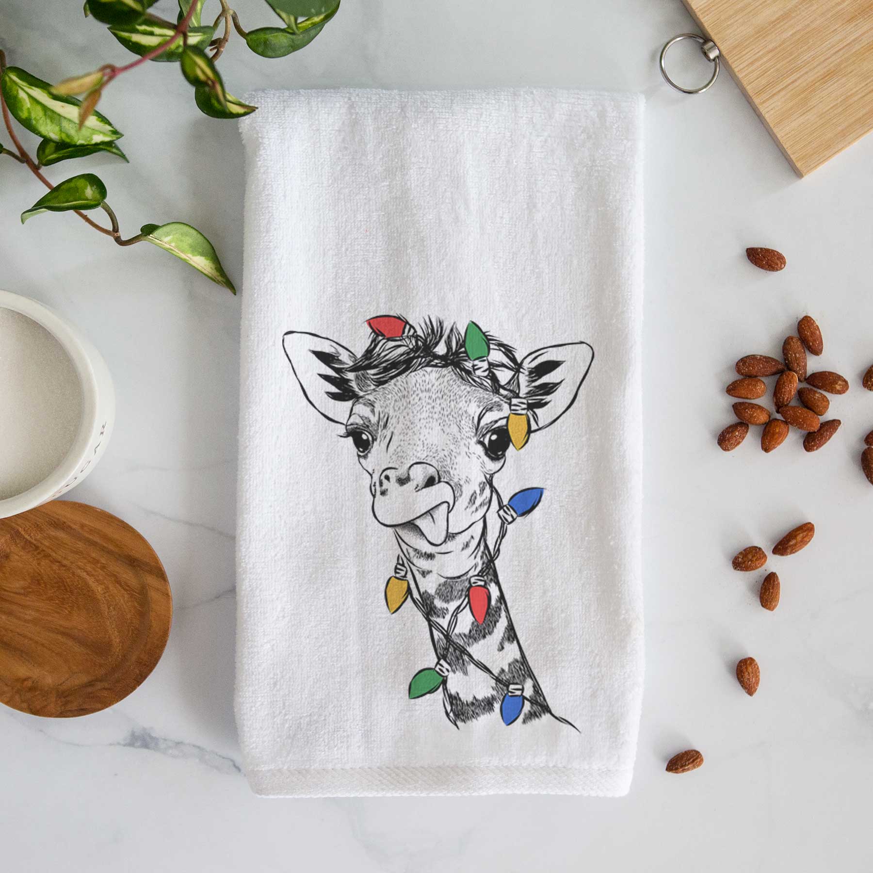 Mel the Baby Giraffe Decorative Hand Towel