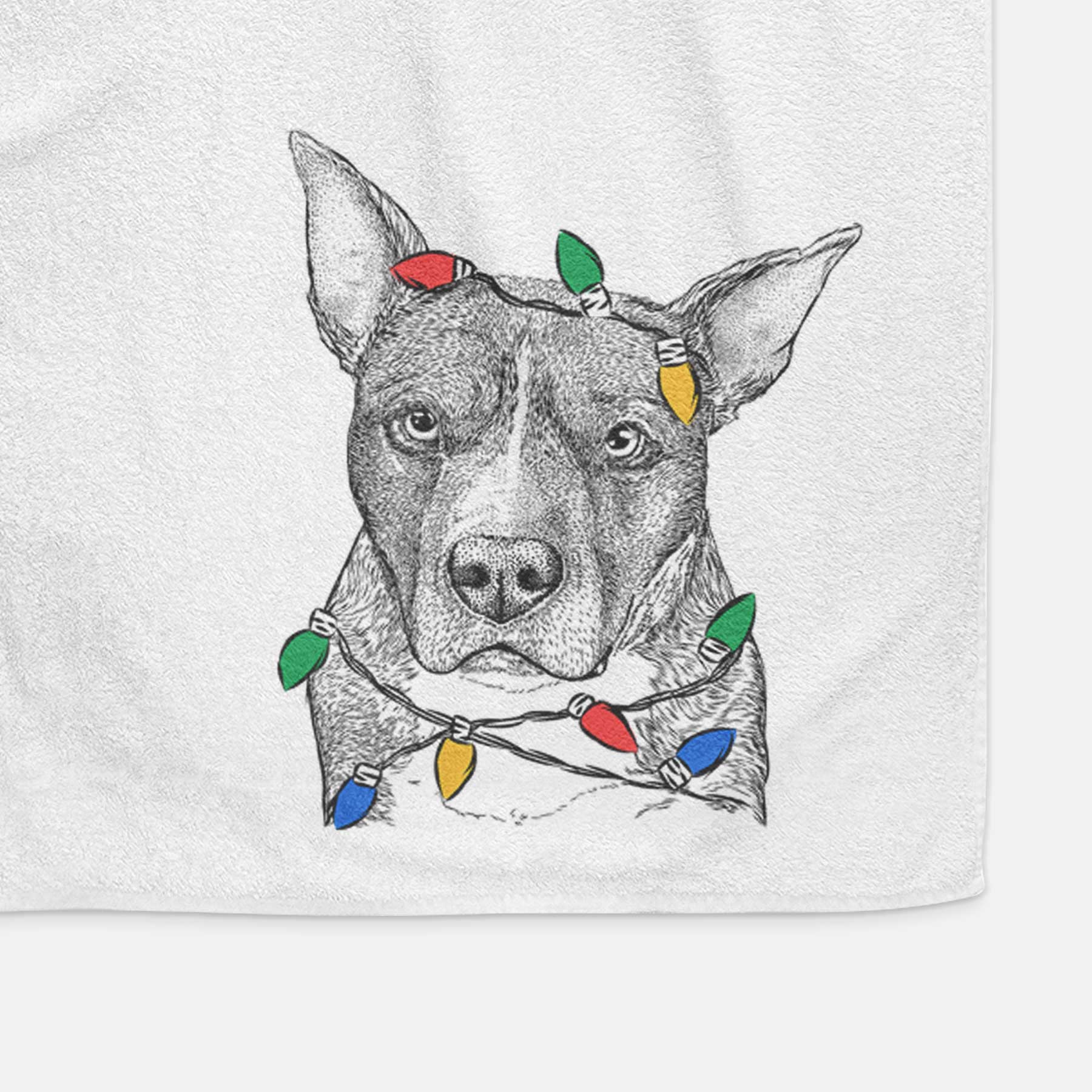 Mercy the Pitbull Decorative Hand Towel