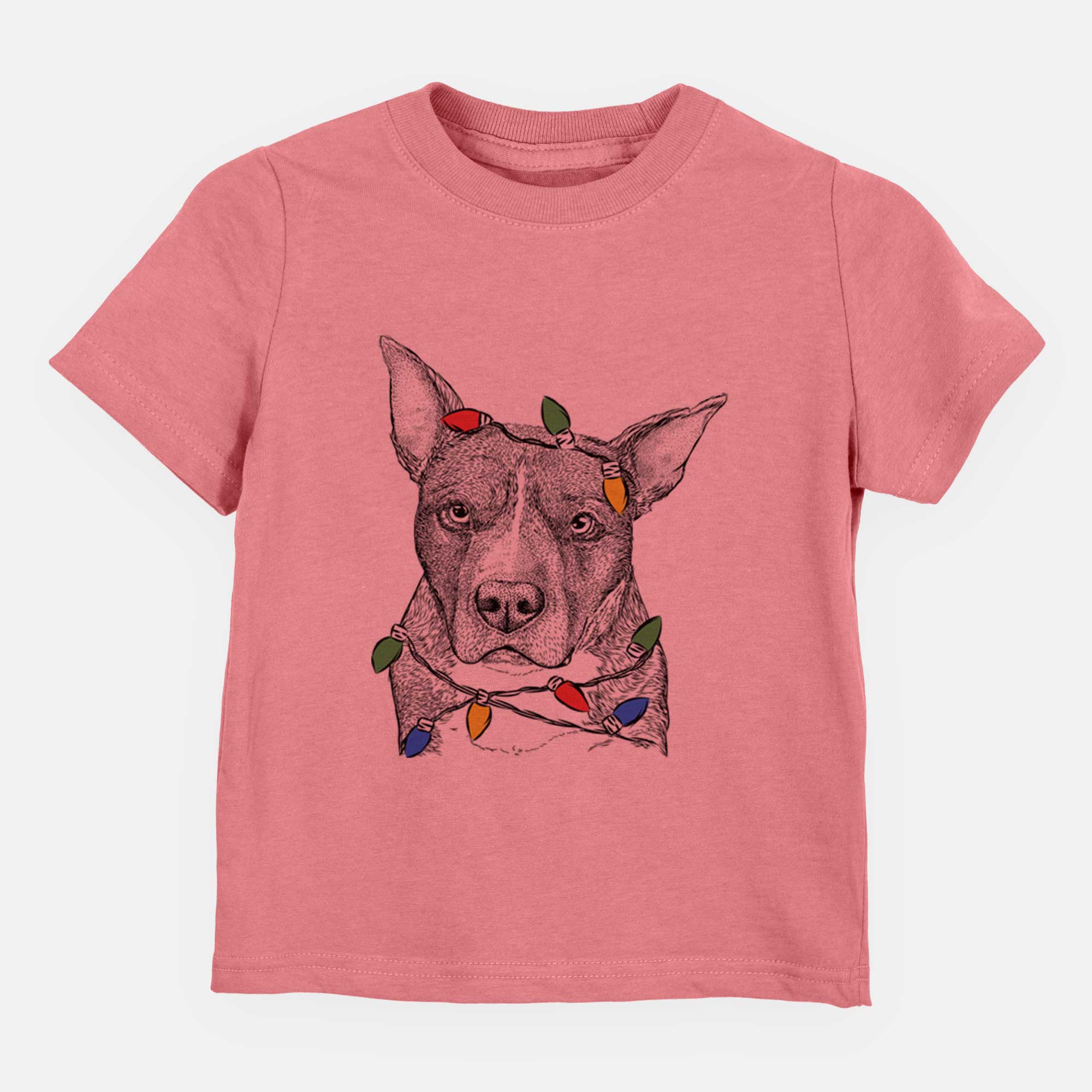 Christmas Lights Mercy the Pitbull - Kids/Youth/Toddler Shirt