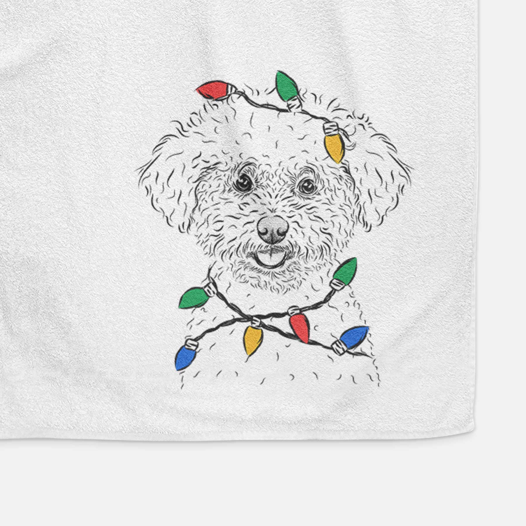 Mickey the Bichon Frise Decorative Hand Towel