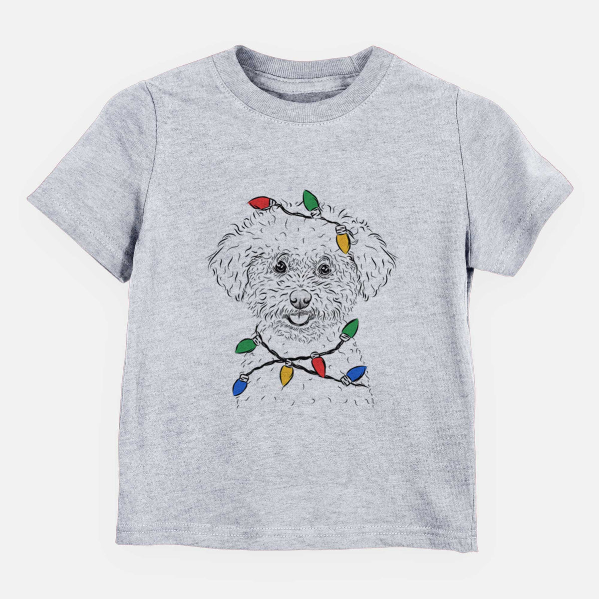 Christmas Lights Mickey the Bichon Frise - Kids/Youth/Toddler Shirt