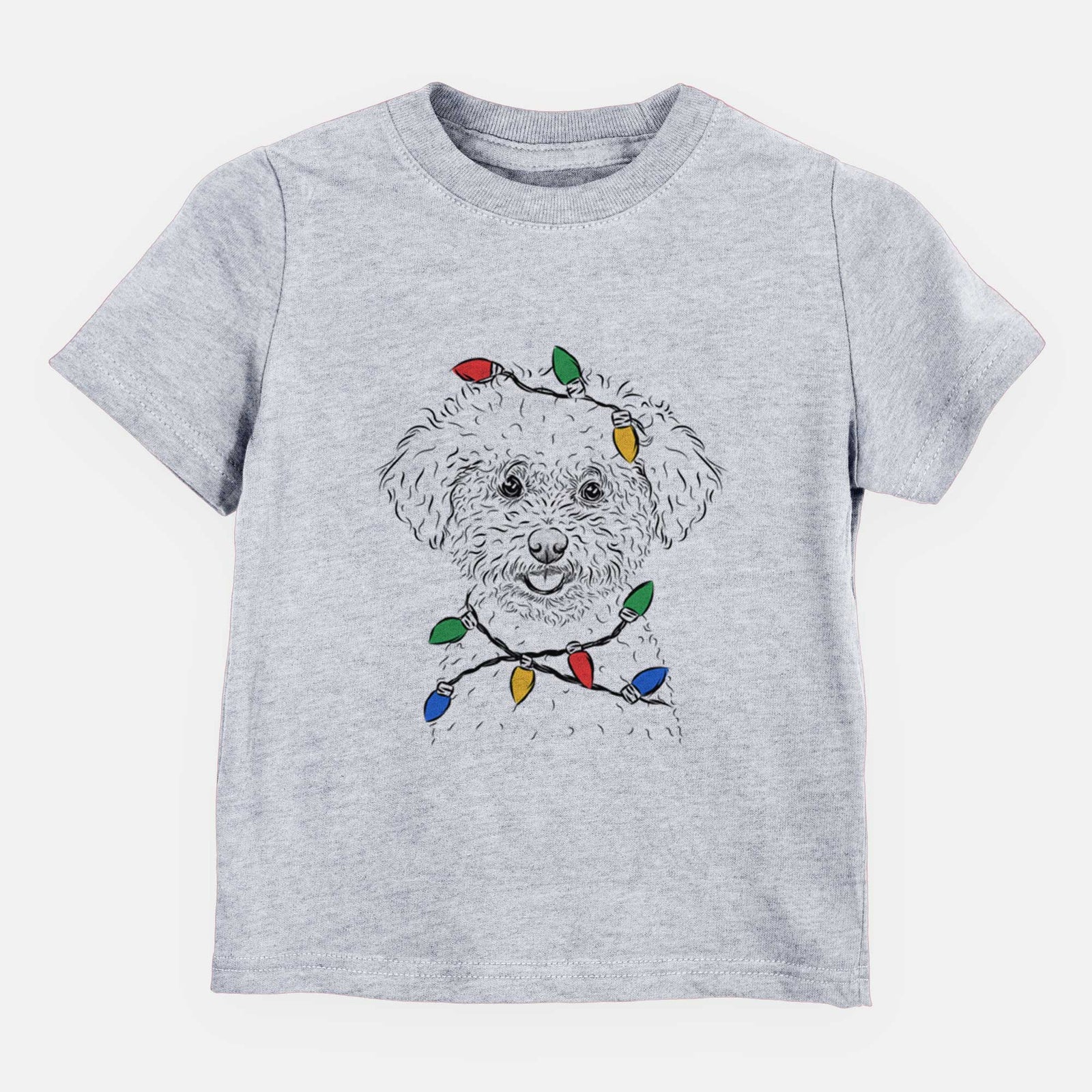 Christmas Lights Mickey the Bichon Frise - Kids/Youth/Toddler Shirt