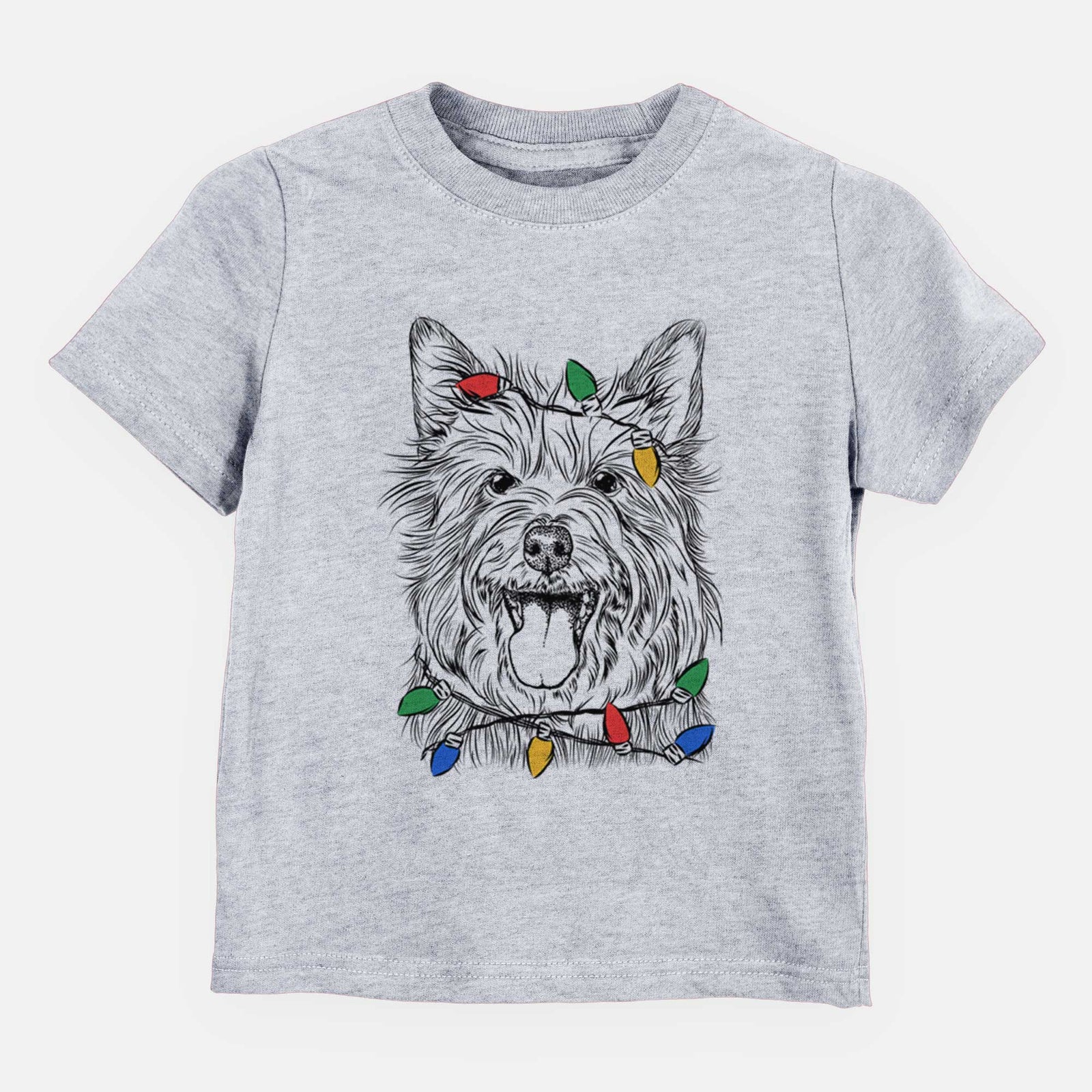 Christmas Lights Middy the Australian Terrier - Kids/Youth/Toddler Shirt