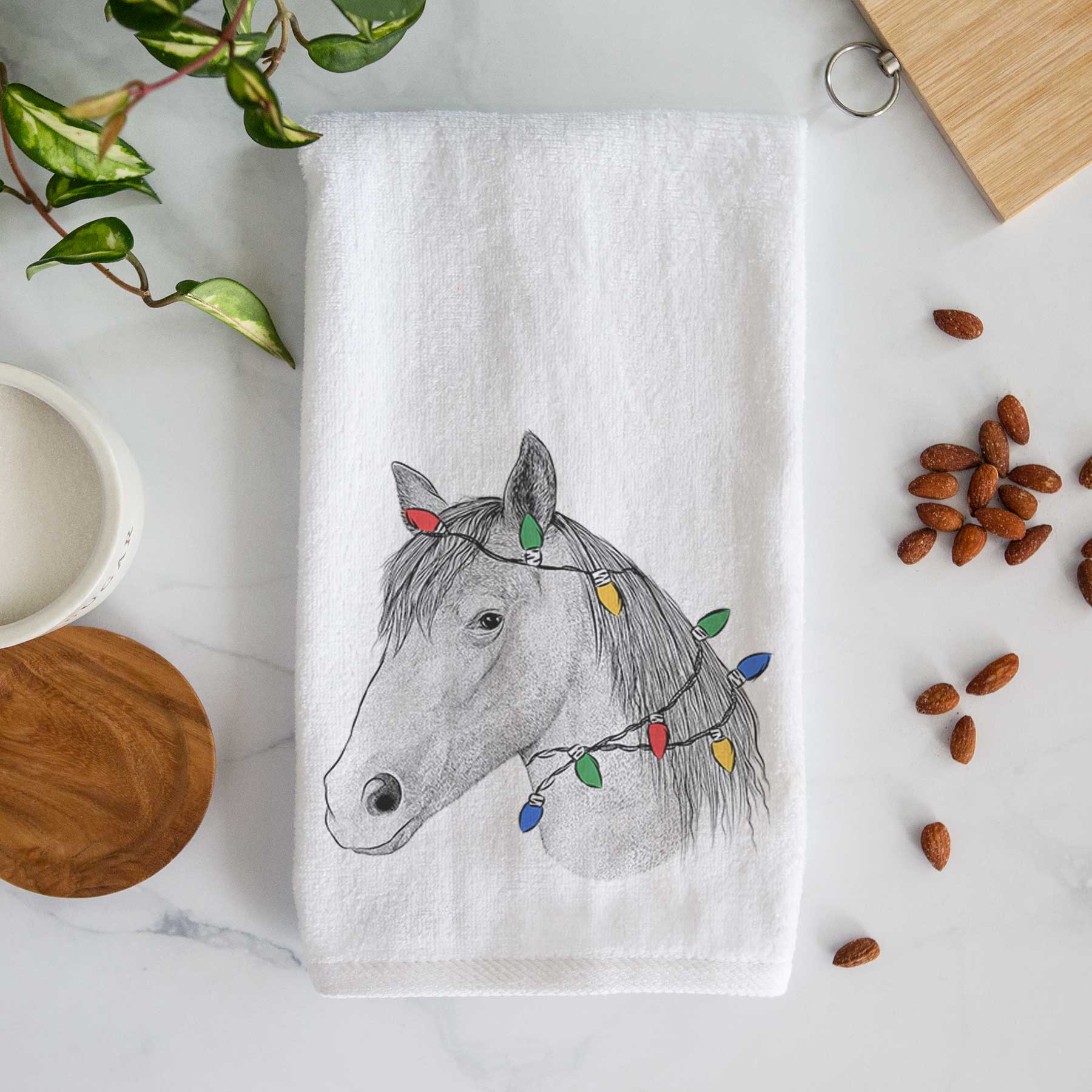 Midnight the Missouri Foxtrotter Horse Decorative Hand Towel