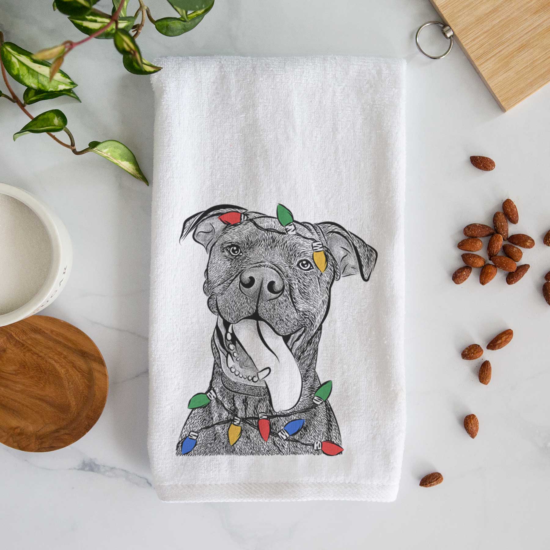 Mikey the Boxador Decorative Hand Towel