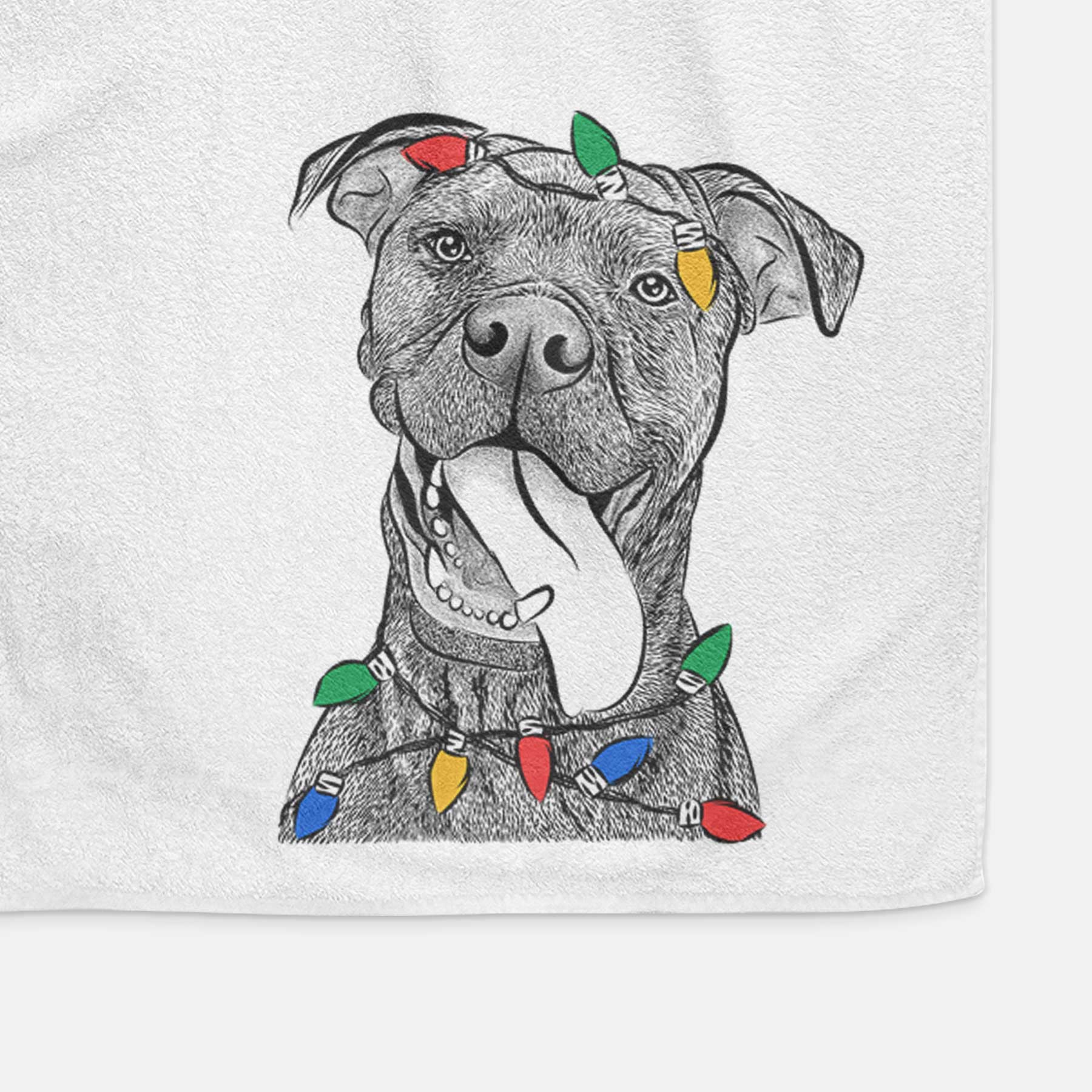 Mikey the Boxador Decorative Hand Towel