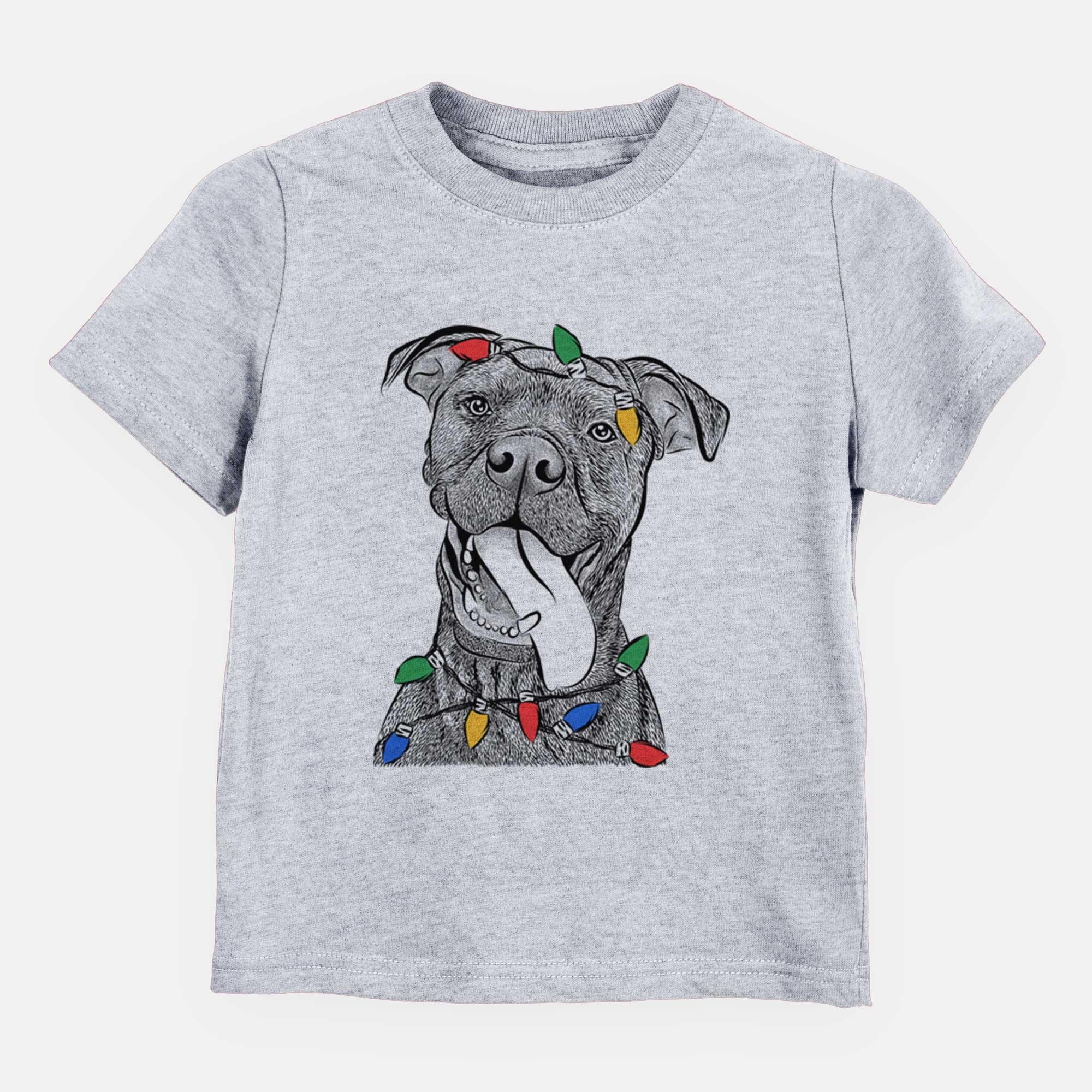 Christmas Lights Mikey the Boxador - Kids/Youth/Toddler Shirt