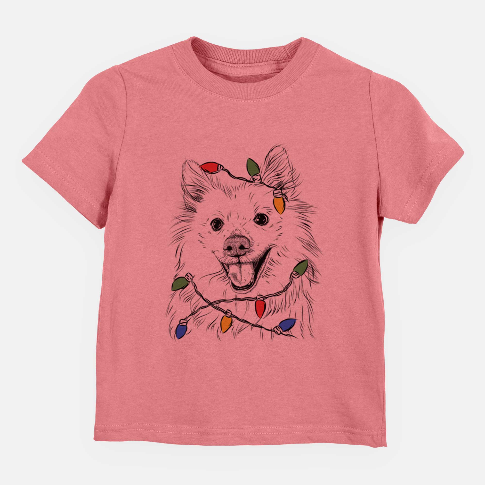 Christmas Lights Miki the American Eskimo - Kids/Youth/Toddler Shirt