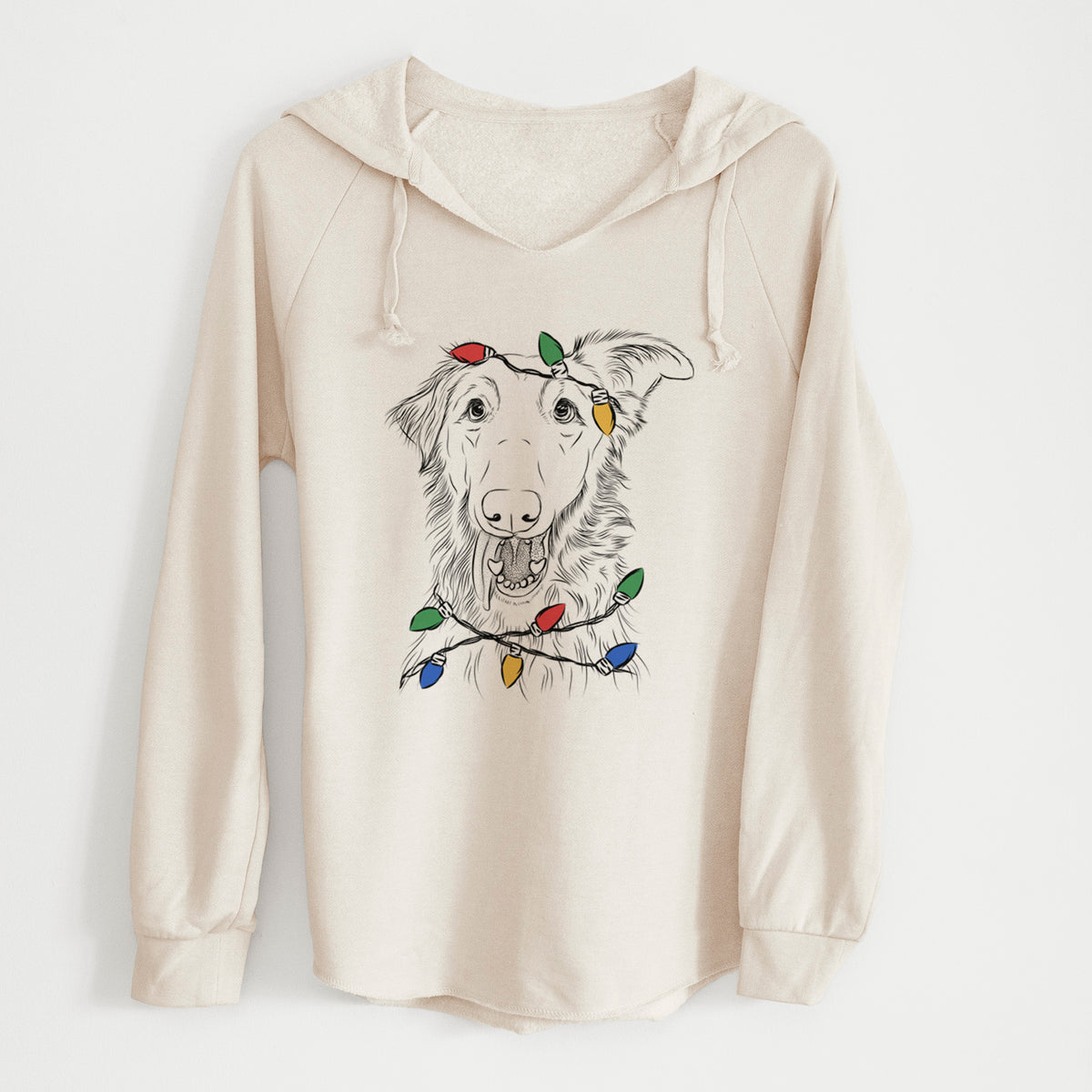 Christmas Lights Mila the Mixed Breed - Cali Wave Hooded Sweatshirt