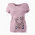 Christmas Lights Mila the Mixed Breed - Women's V-neck Shirt