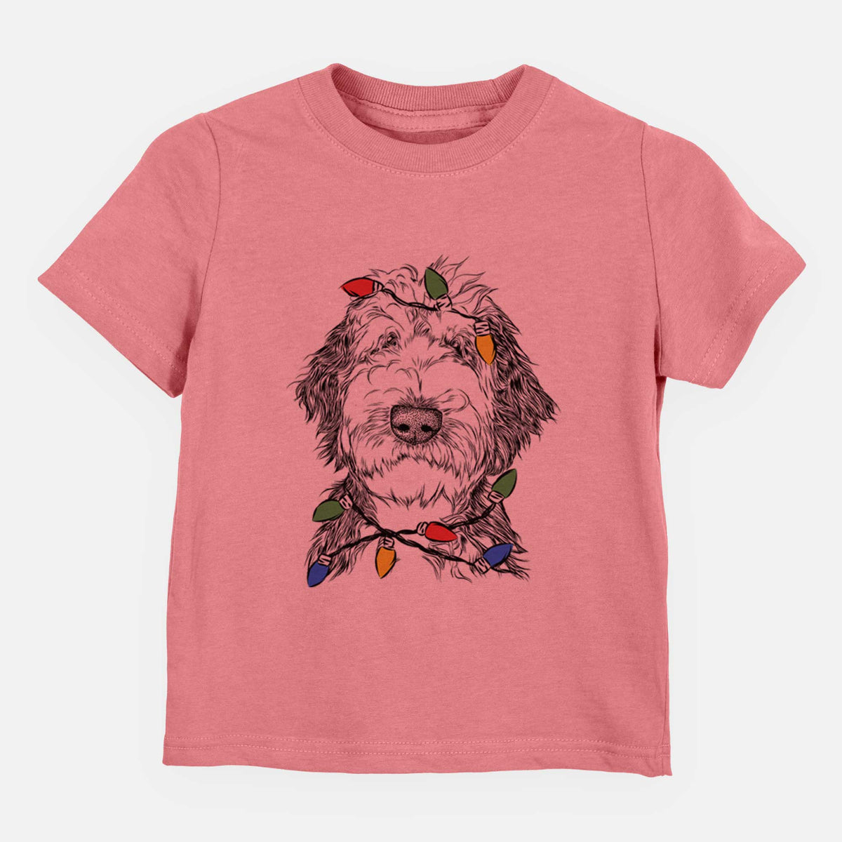 Christmas Lights Milo Fluff the Sheepadoodle - Kids/Youth/Toddler Shirt