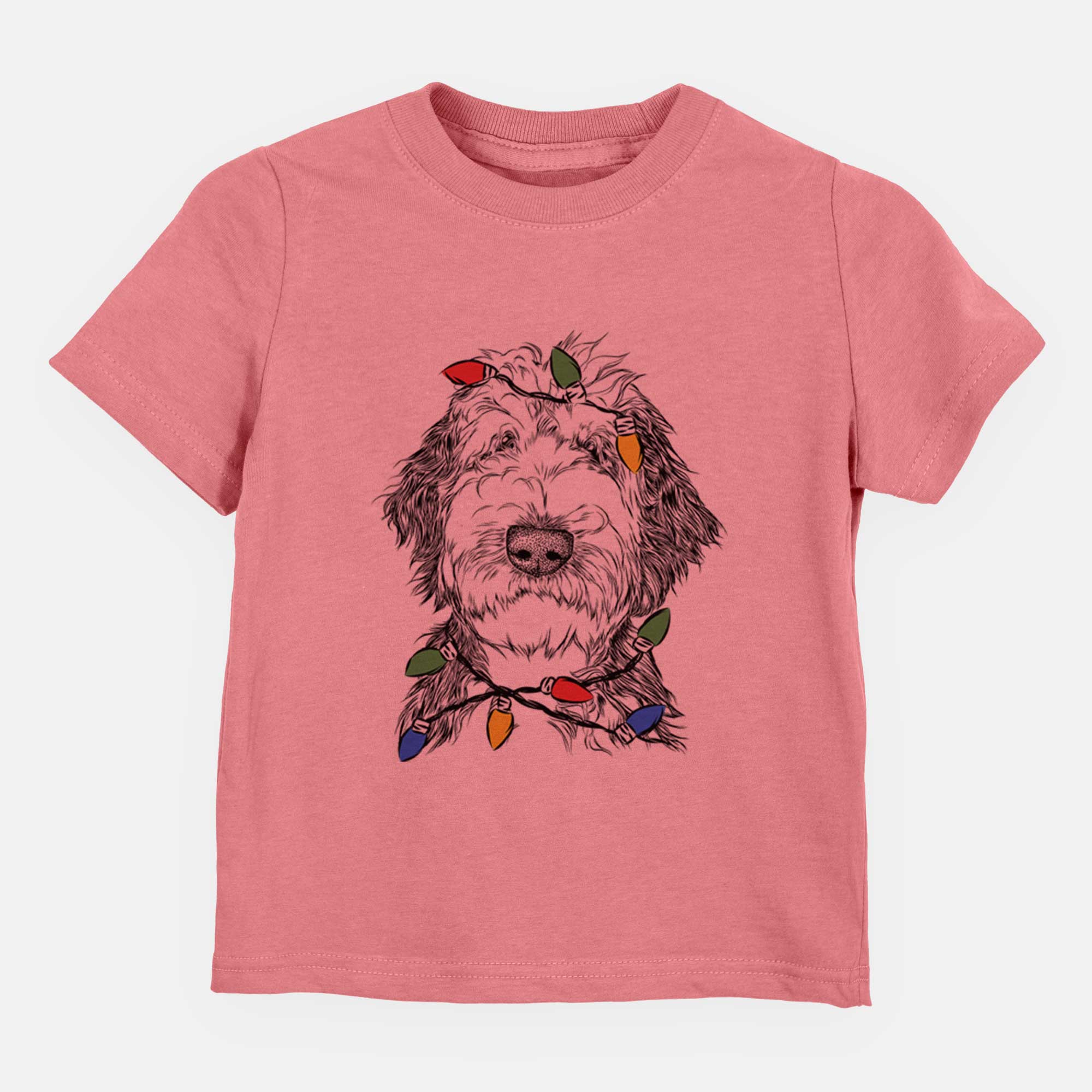 Christmas Lights Milo Fluff the Sheepadoodle - Kids/Youth/Toddler Shirt